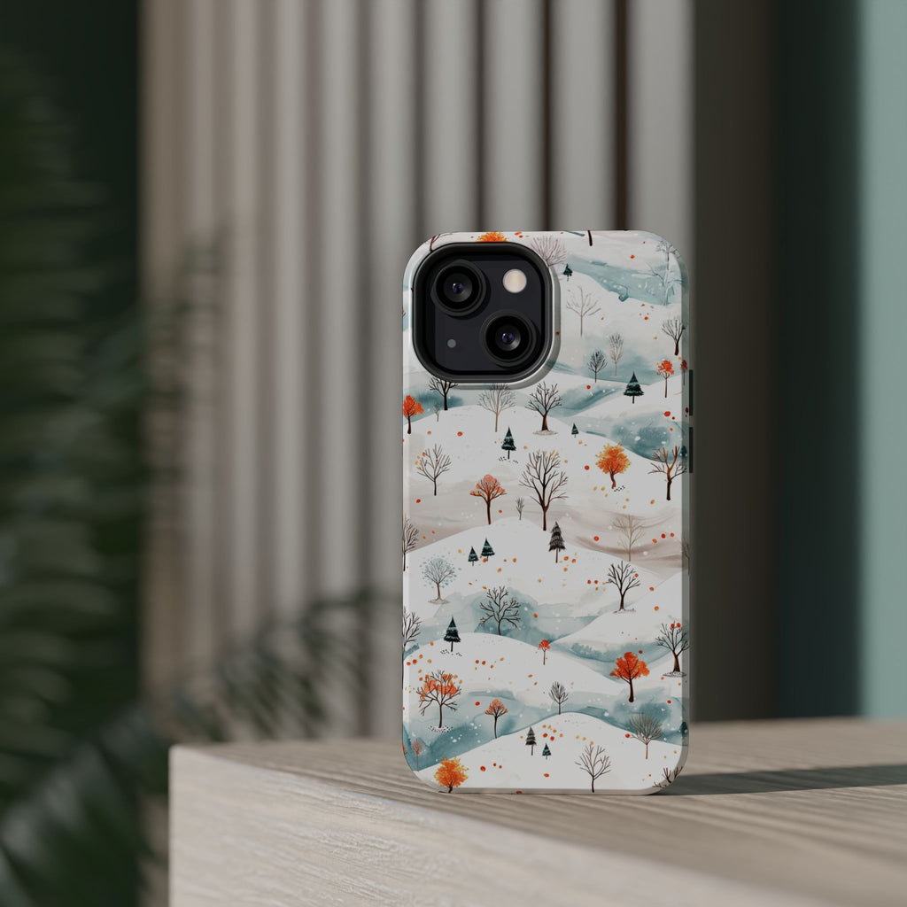 Winter Woodland Magnetic Phone Case — Impact-Resistant MagSafe-Compatible