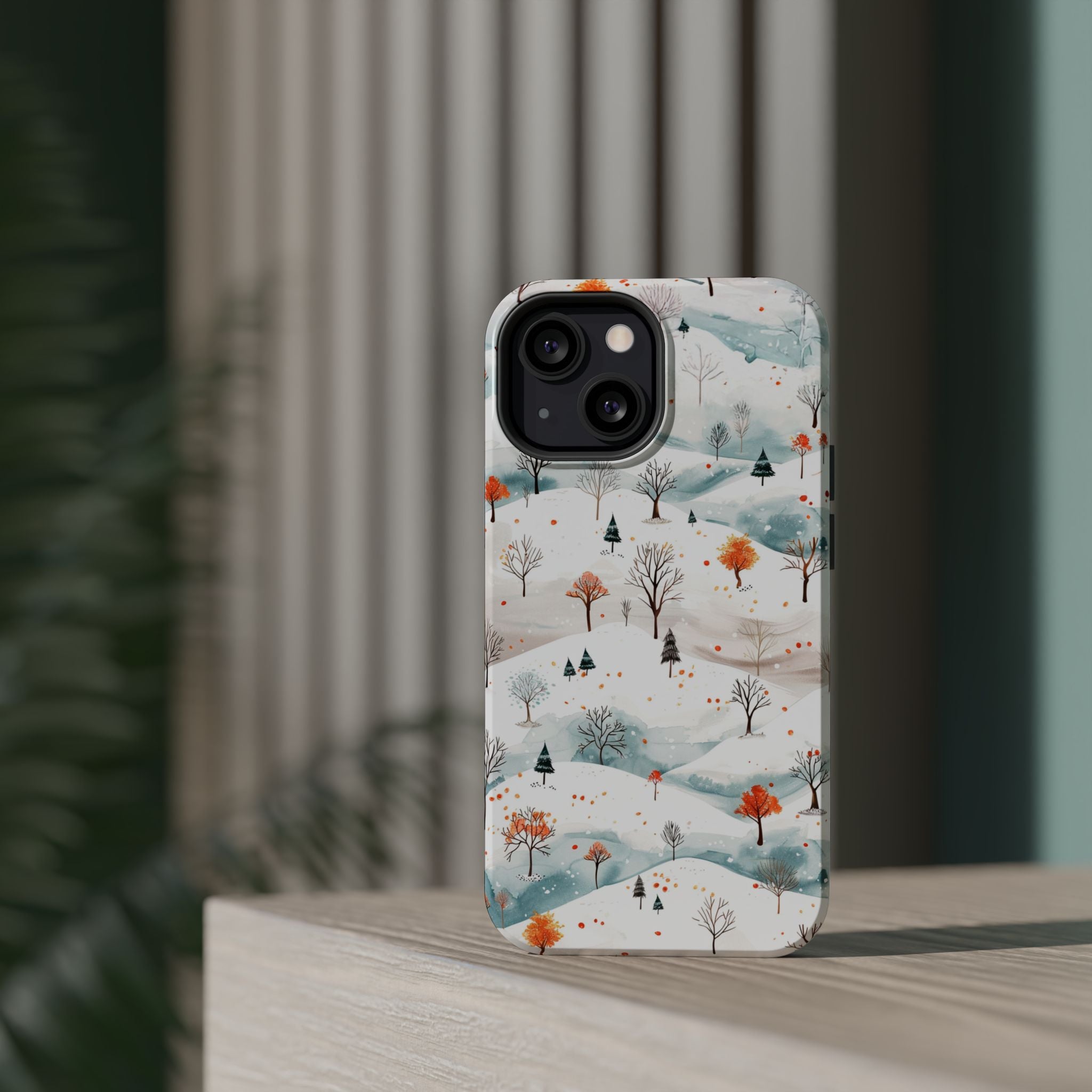 Winter Woodland Magnetic Phone Case — Impact-Resistant MagSafe-Compatible