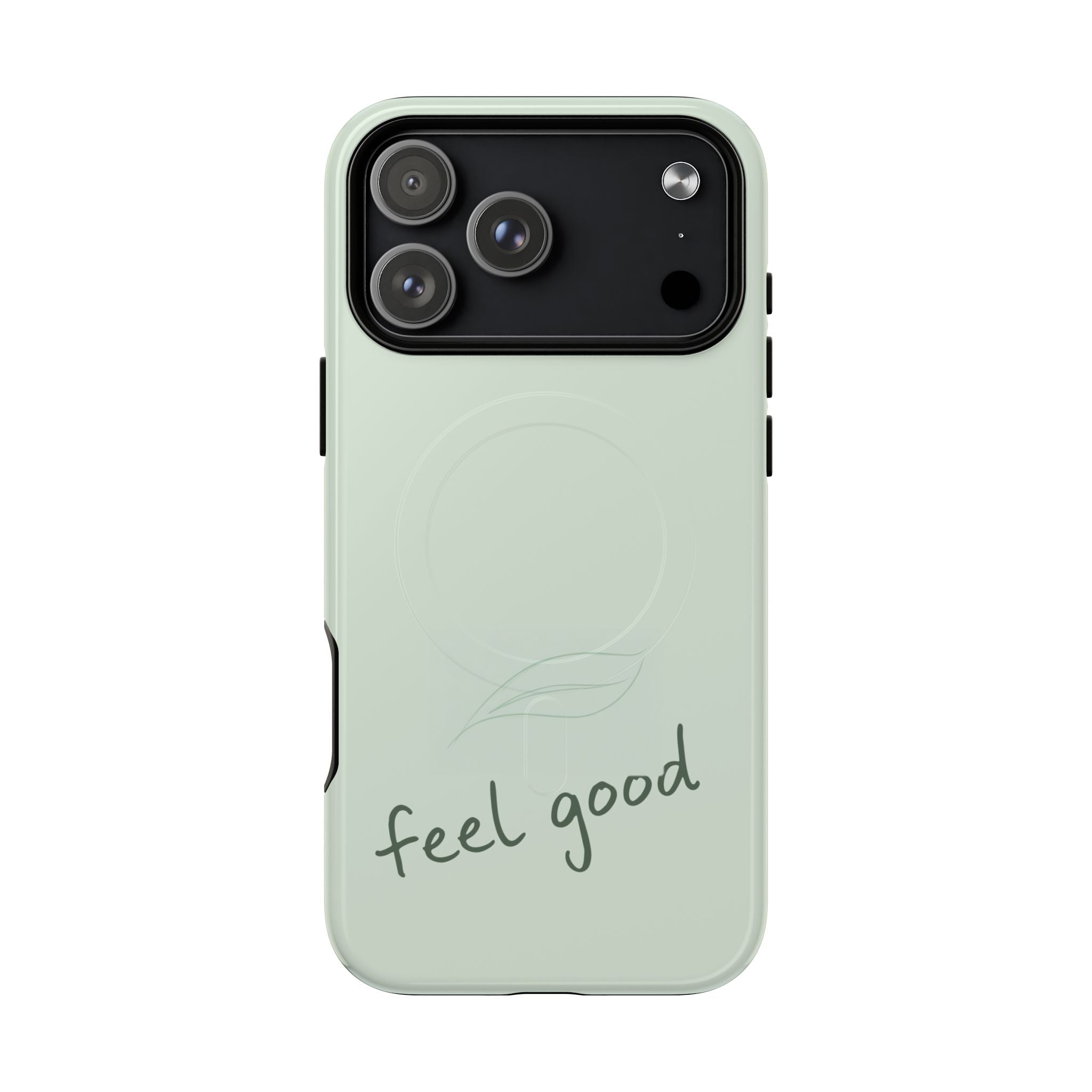 MagSafe Phone Case — "feel good" Minimal Pastel Protective Case