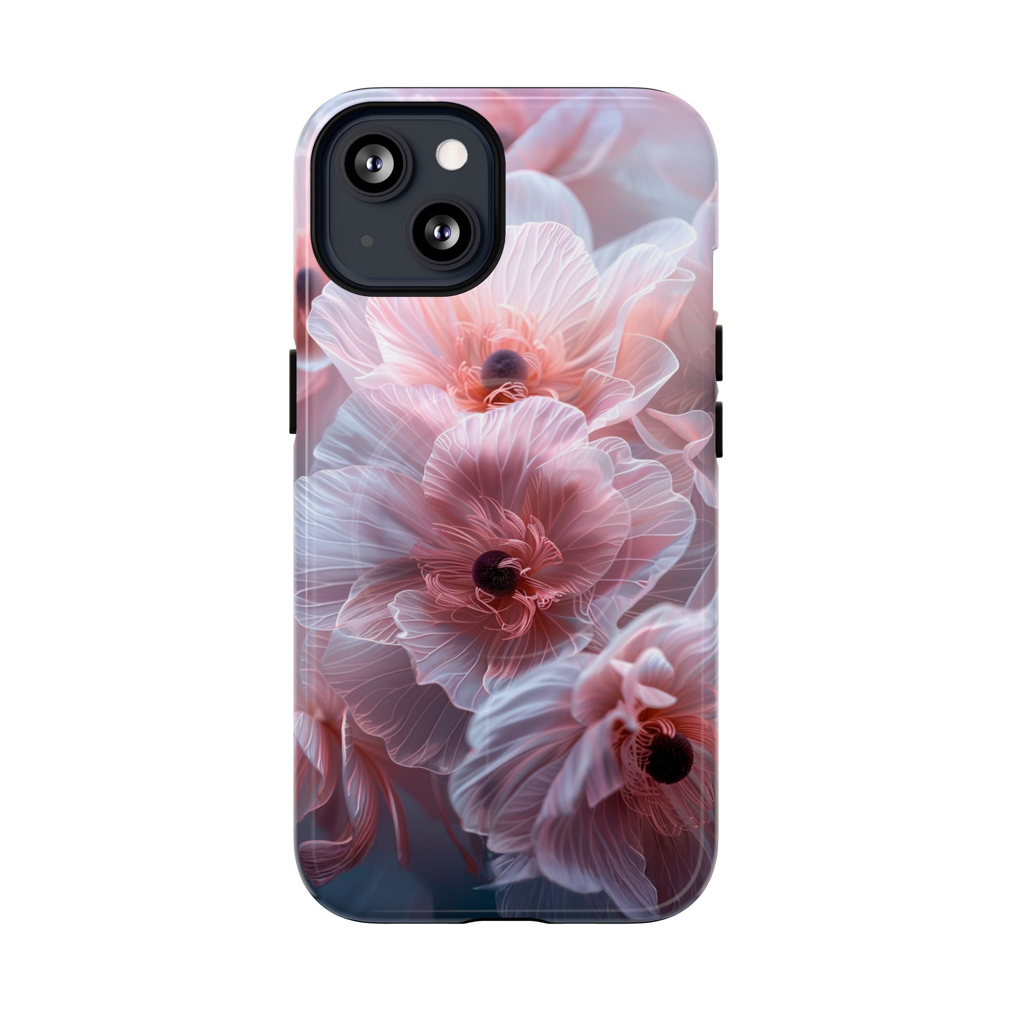 Floral Dream Tough Magnetic Phone Case — Pink Soft Petal Design