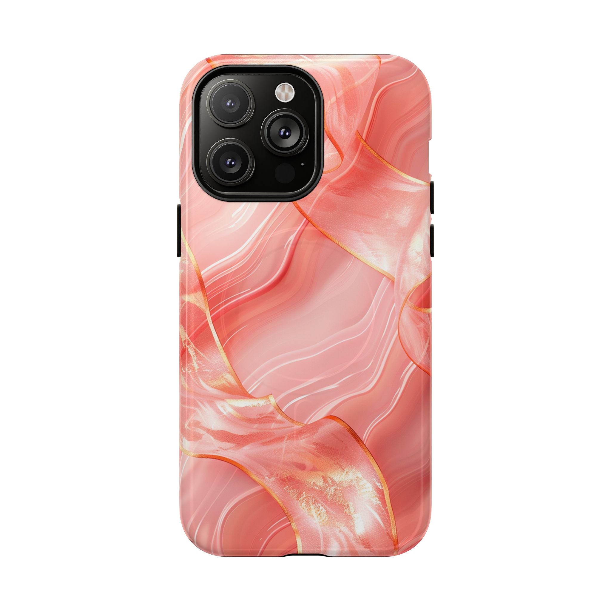 Pink Marble Magnetic Phone Case — Tough Protective iPhone Cover