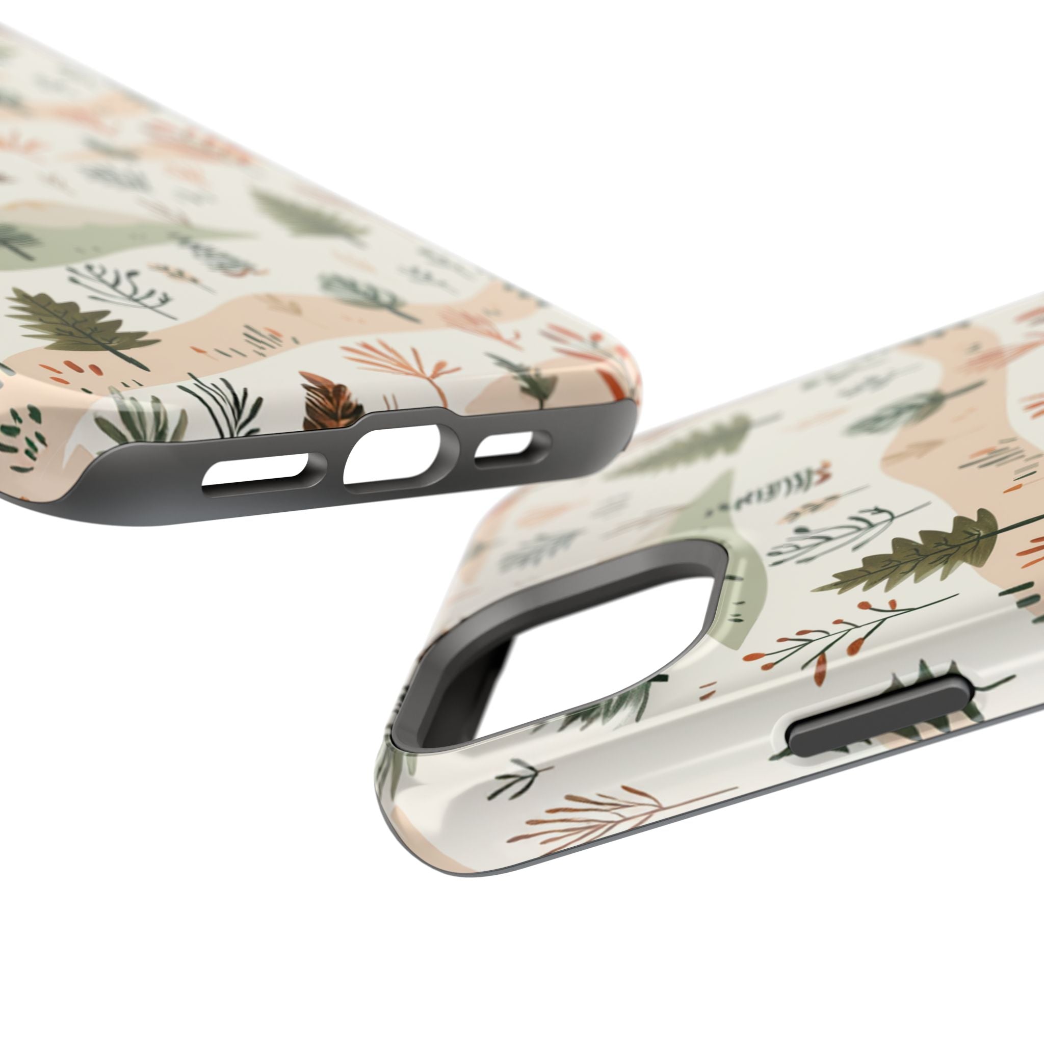 Magnetic Impact-Resistant Phone Case — Woodland Trees Pattern
