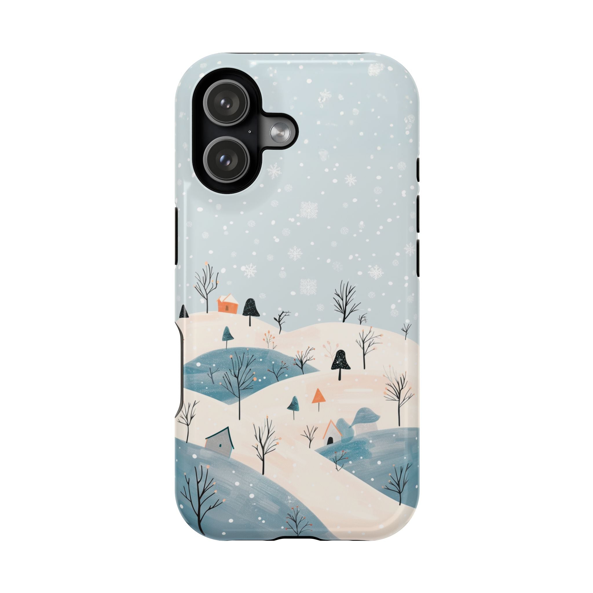 Winter Snowy Hills Magnetic Impact Phone Case — Cute Scenic Landscape iPhone Cover