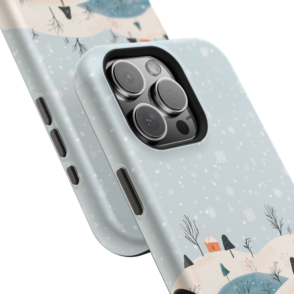 Winter Snowy Hills Magnetic Impact Phone Case — Cute Scenic Landscape iPhone Cover