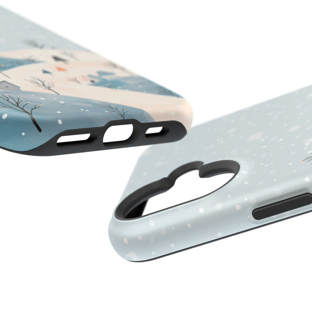 Winter Snowy Hills Magnetic Impact Phone Case — Cute Scenic Landscape iPhone Cover