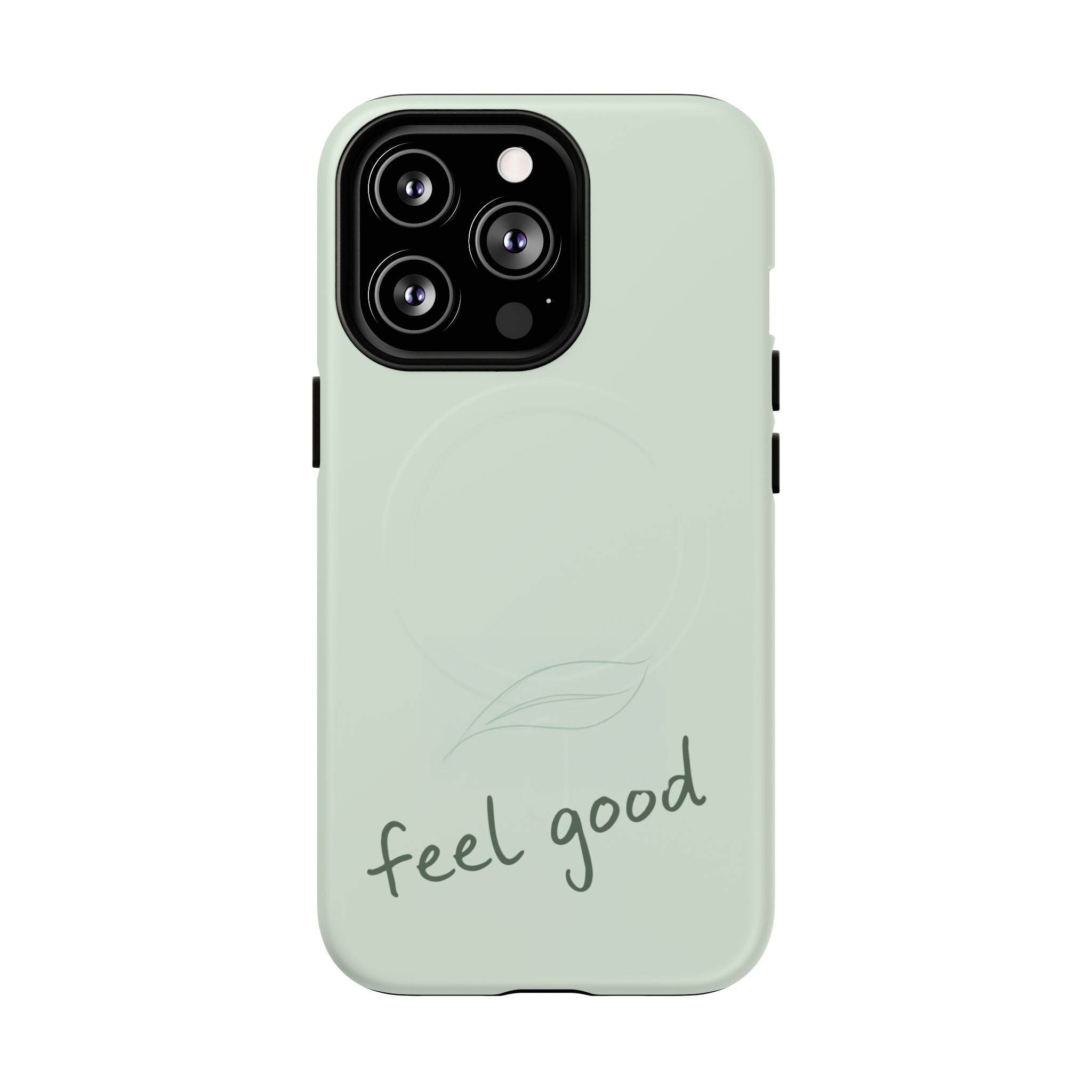 MagSafe Phone Case — "feel good" Minimal Pastel Protective Case