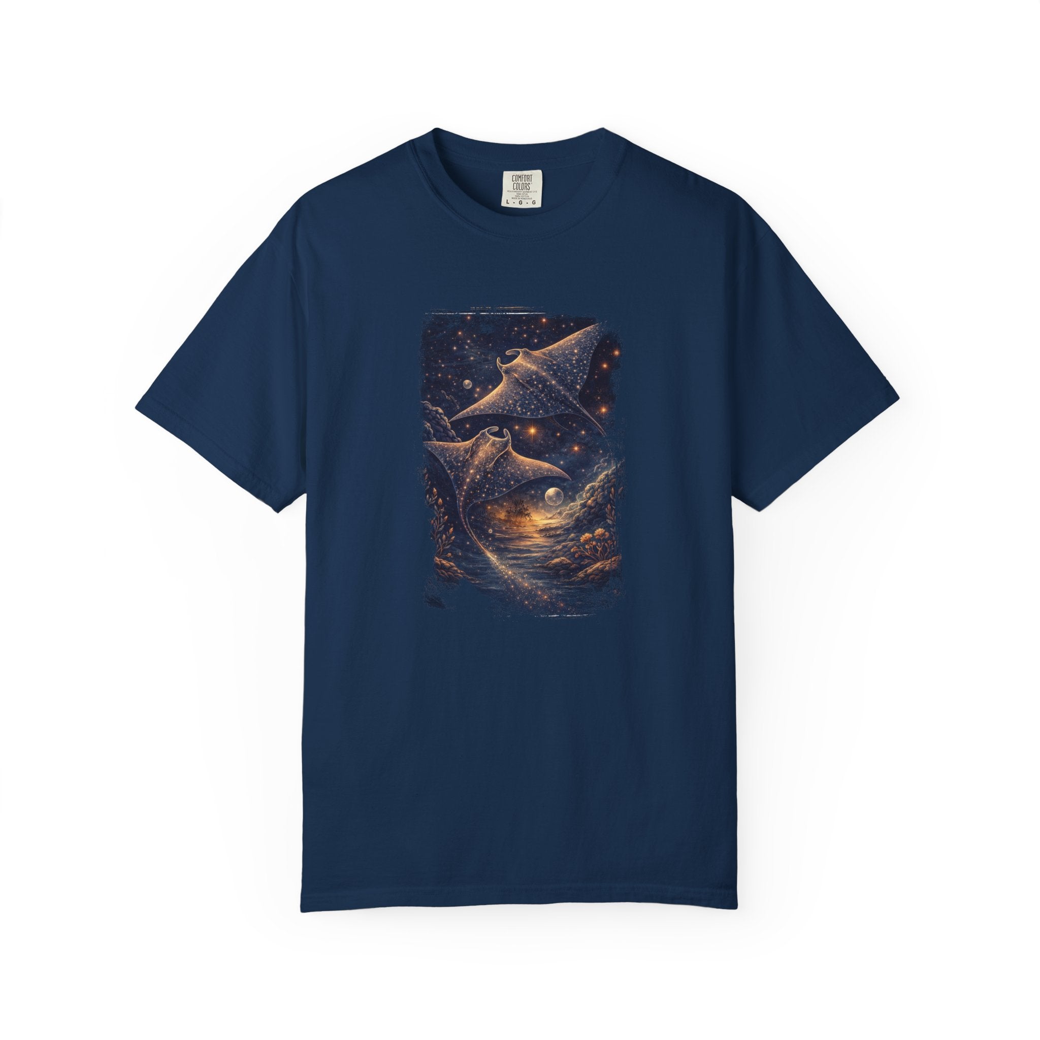 Cosmic Dolphin Night Sky T-Shirt