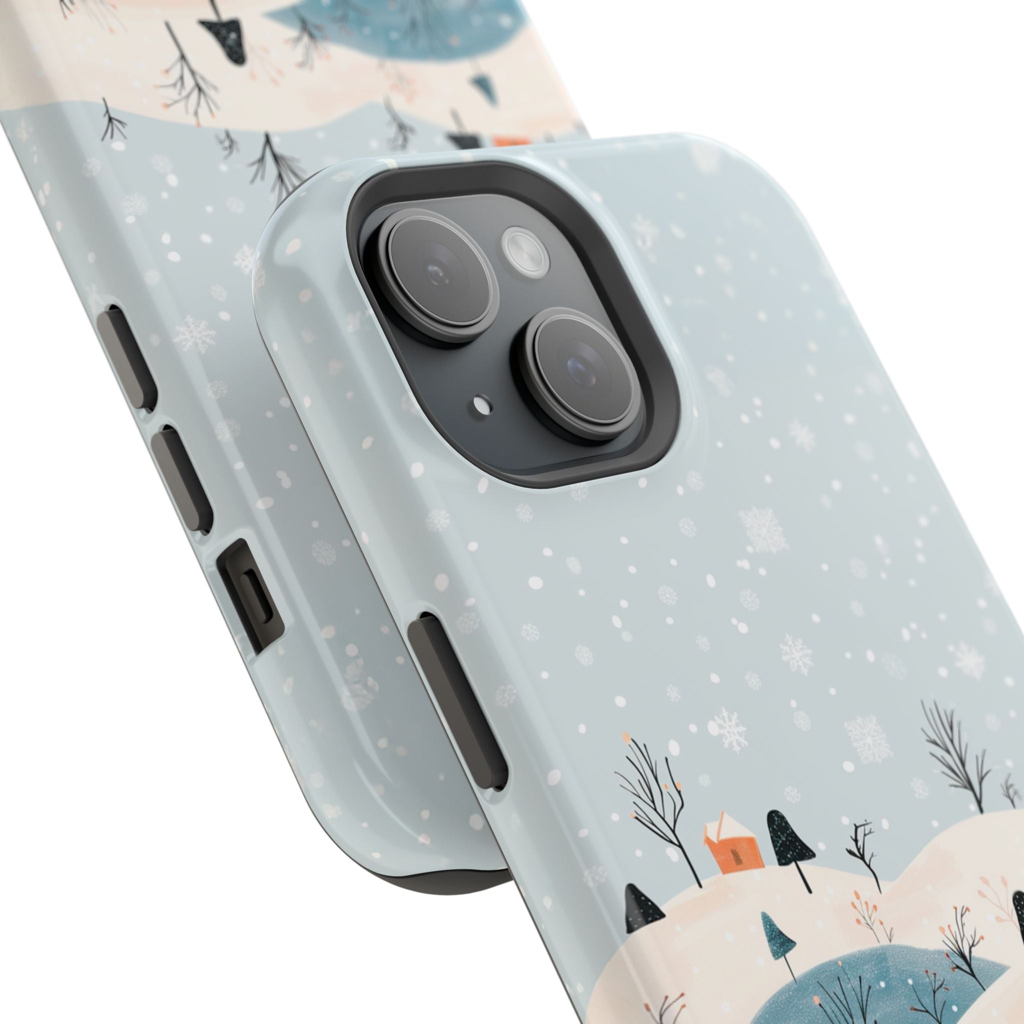 Winter Snowy Hills Magnetic Impact Phone Case — Cute Scenic Landscape iPhone Cover