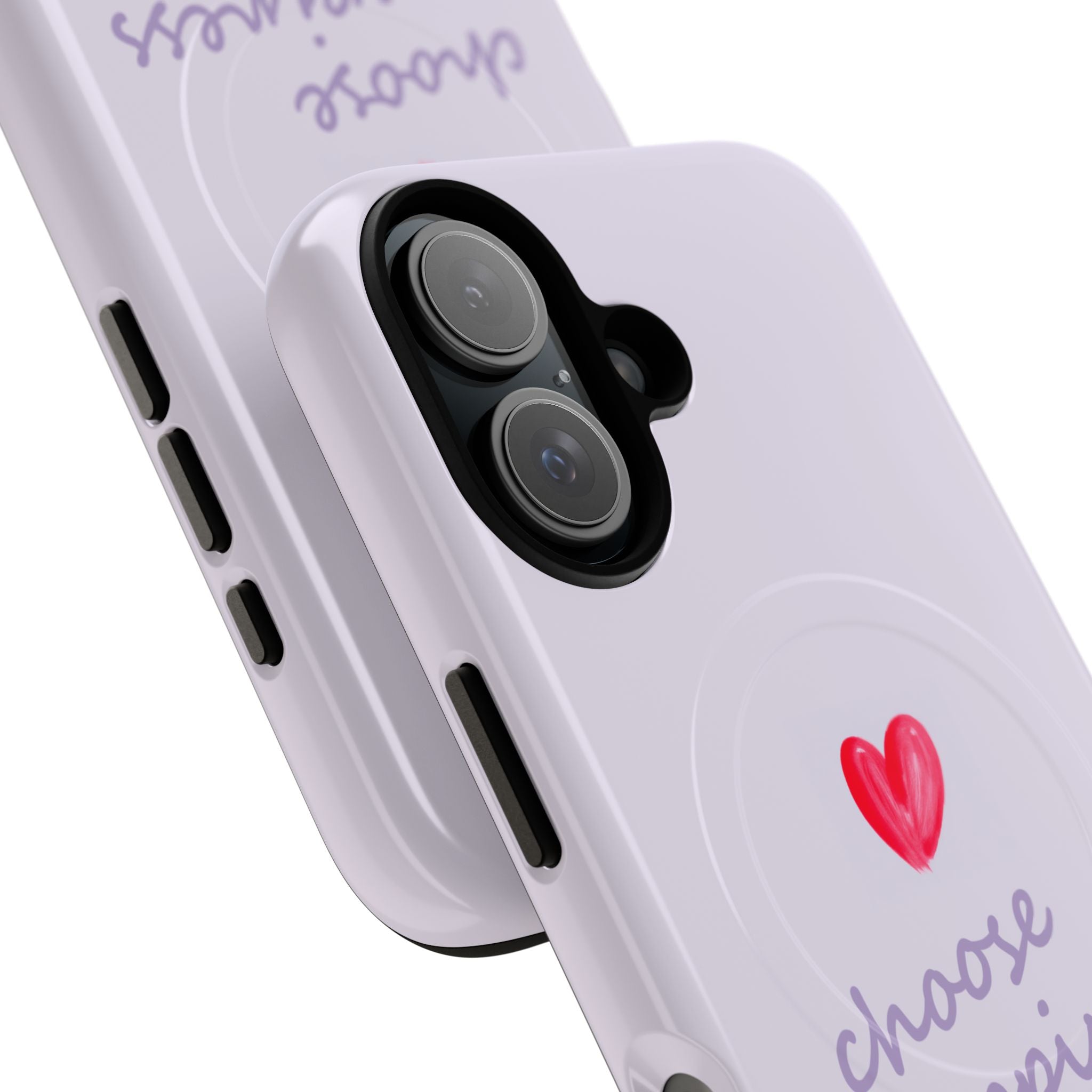 Tough Magnetic Case — "Choose Happiness" Heart Phone Cover