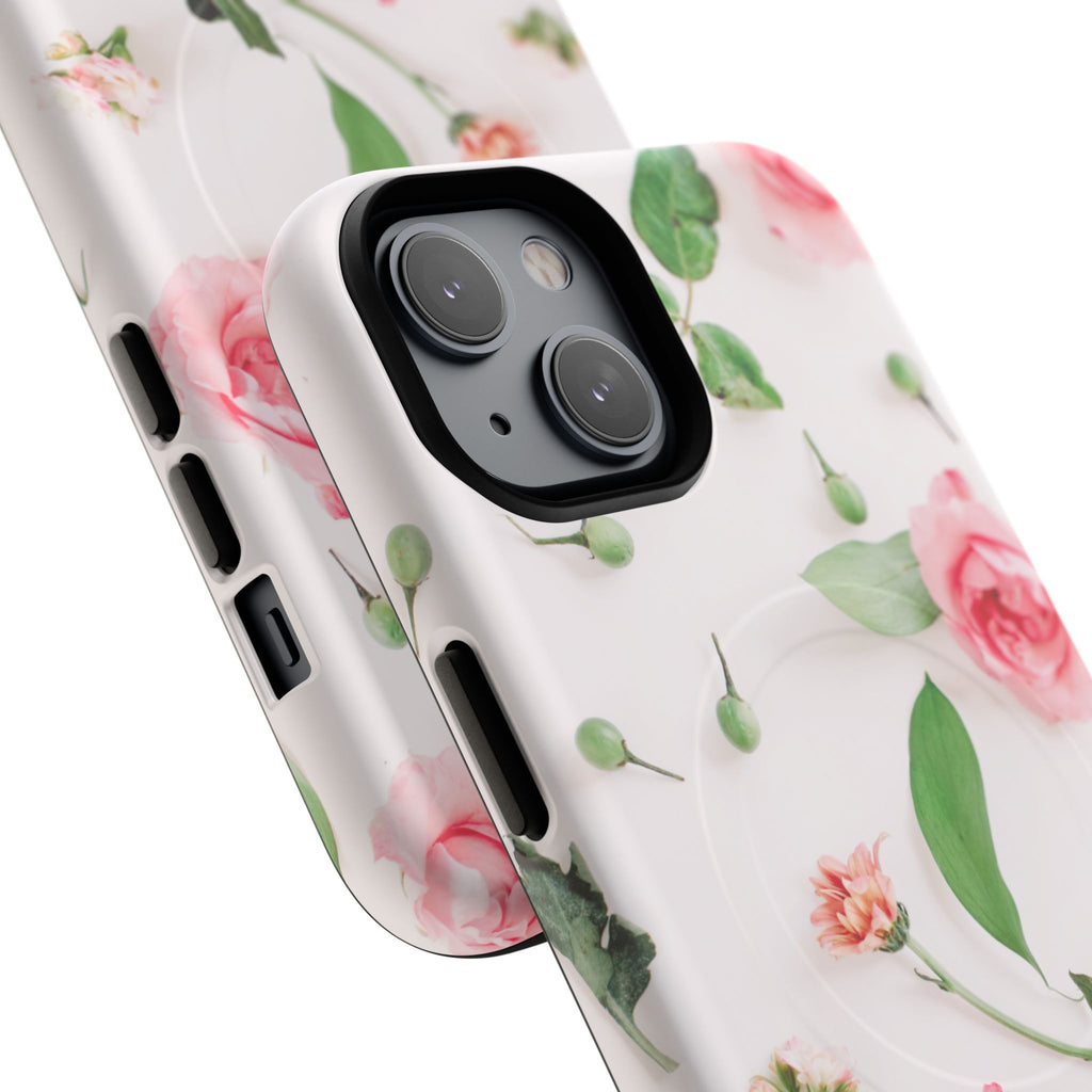 Floral Rose Tough Magnetic Phone Case