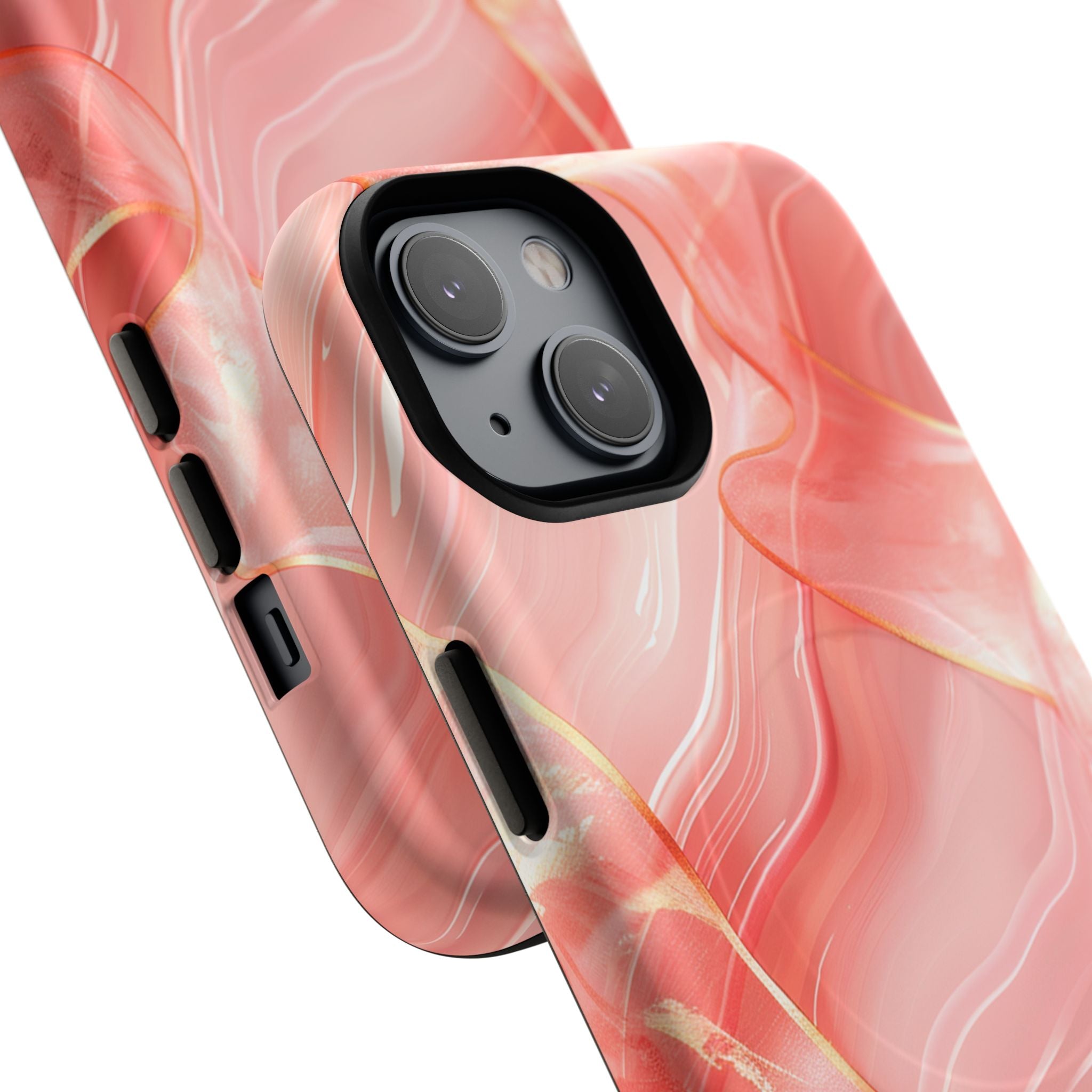 Pink Marble Magnetic Phone Case — Tough Protective iPhone Cover