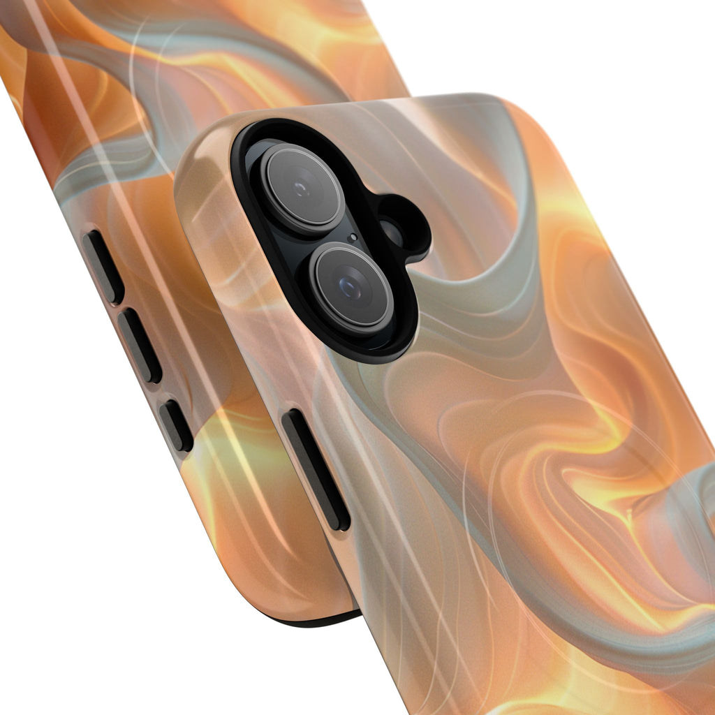 Marbled Amber Swirl Tough Magnetic Case