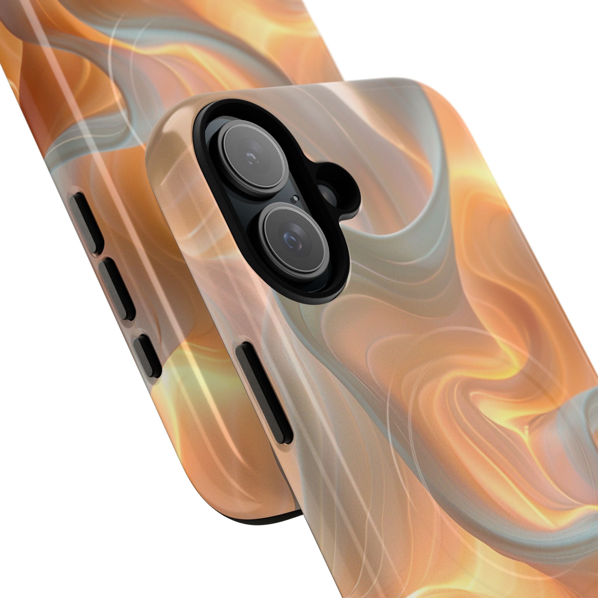 Marbled Amber Swirl Tough Magnetic Case