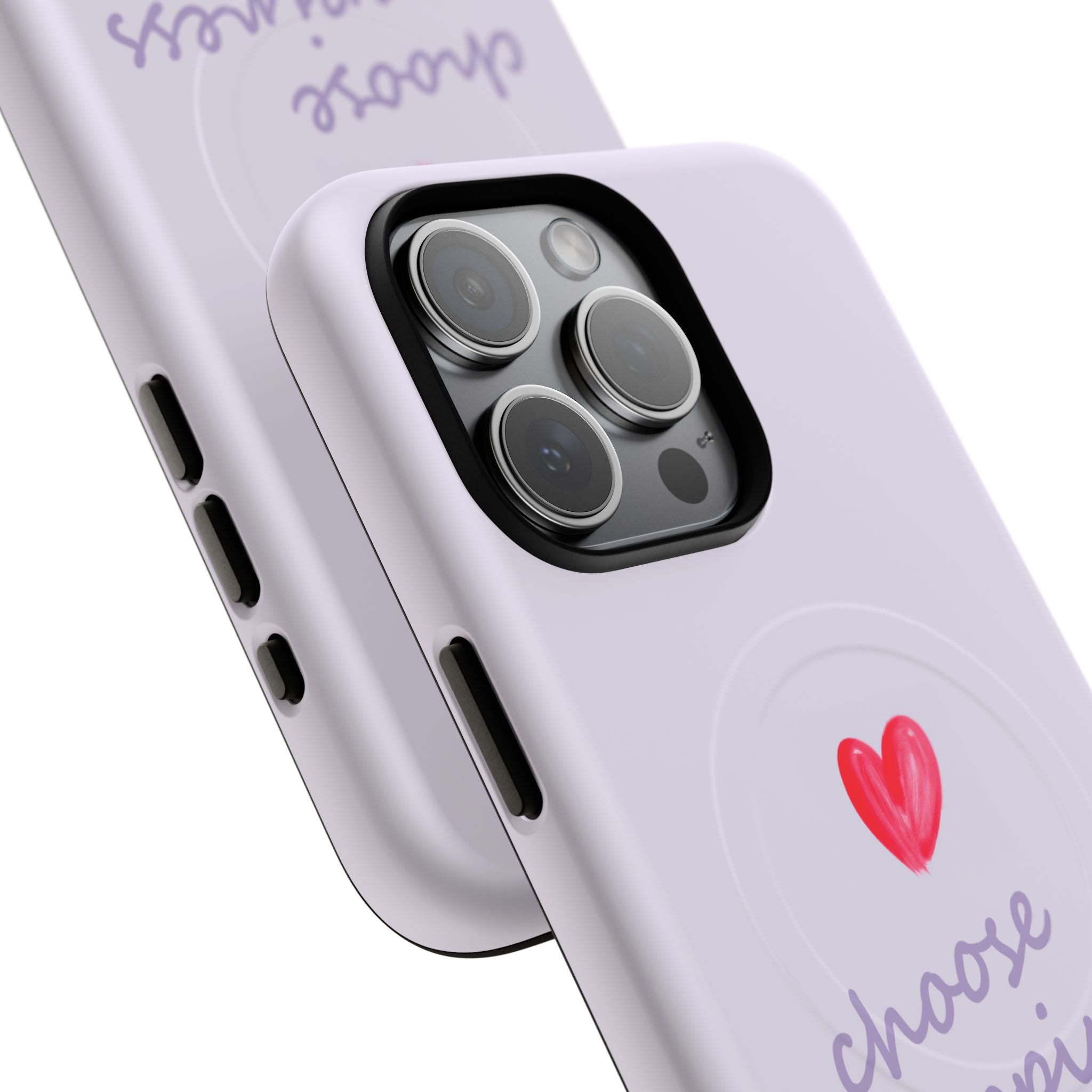 Tough Magnetic Case — "Choose Happiness" Heart Phone Cover
