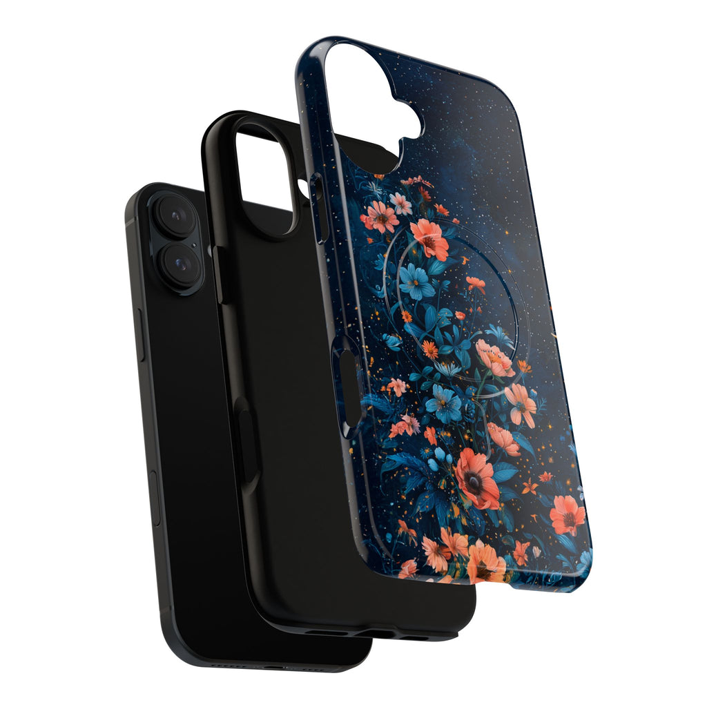 Floral Night Sky Tough Magnetic Phone Case