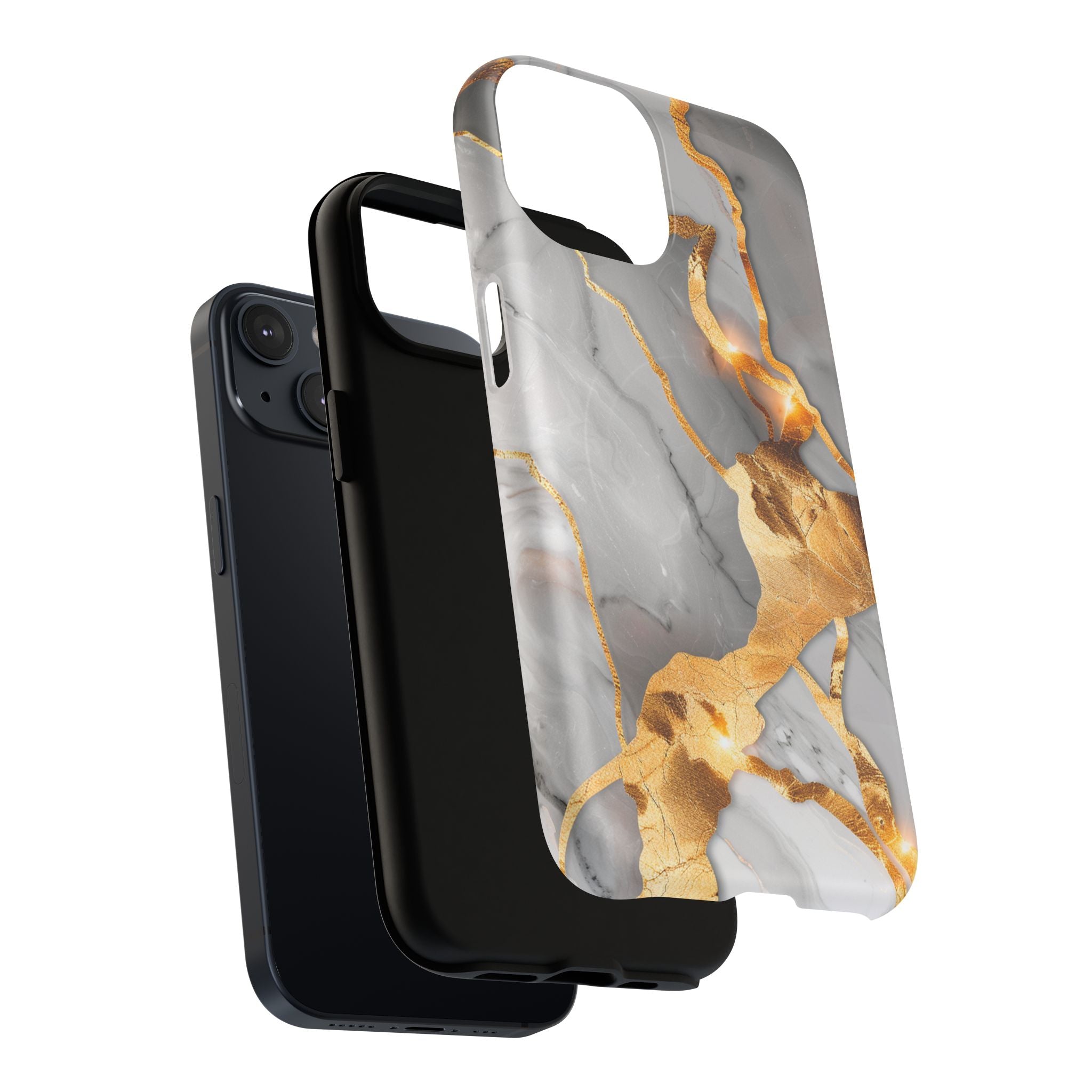 Marble Gold Vein Tough Magnetic Phone Case