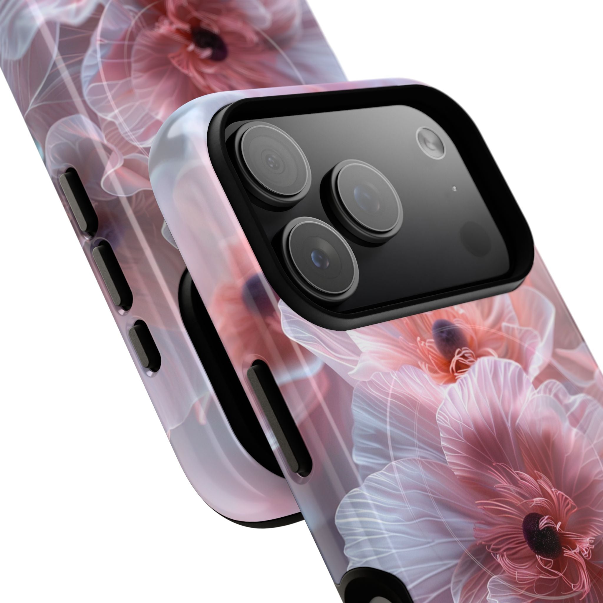 Floral Dream Tough Magnetic Phone Case — Pink Soft Petal Design