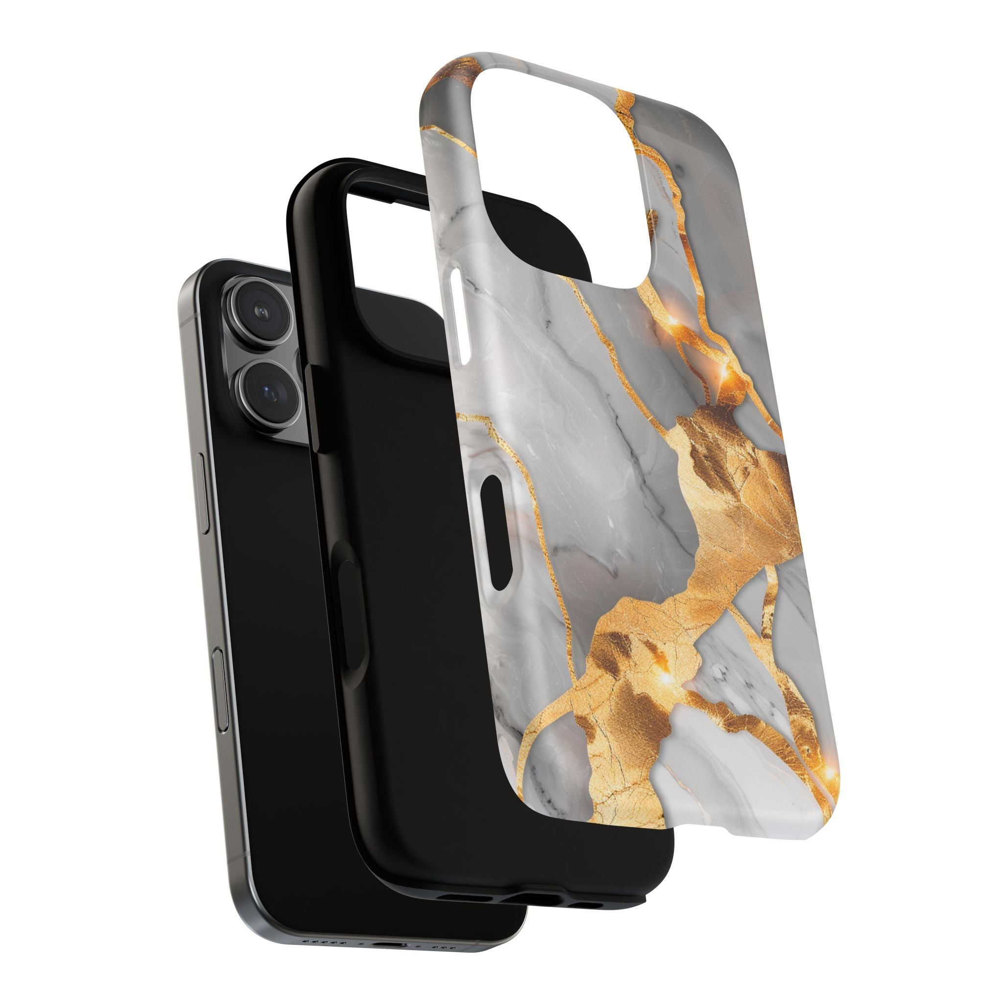Marble Gold Vein Tough Magnetic Phone Case