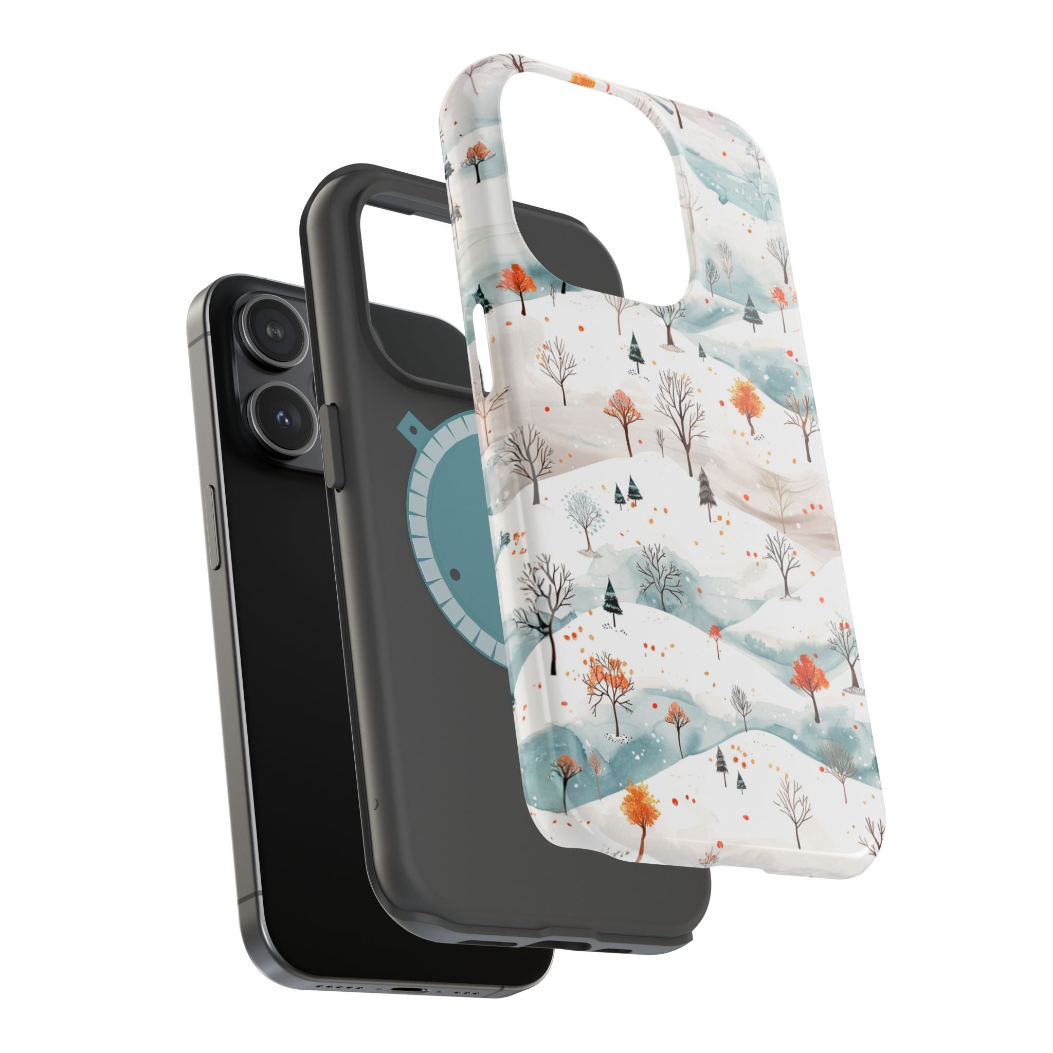 Winter Woodland Magnetic Phone Case — Impact-Resistant MagSafe-Compatible