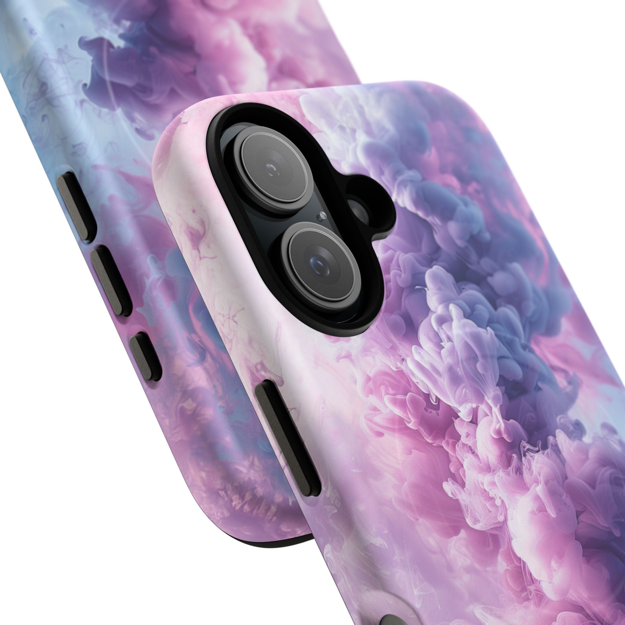 Magnetic Tough Phone Case — Pink & Purple Cloud Smoke Design