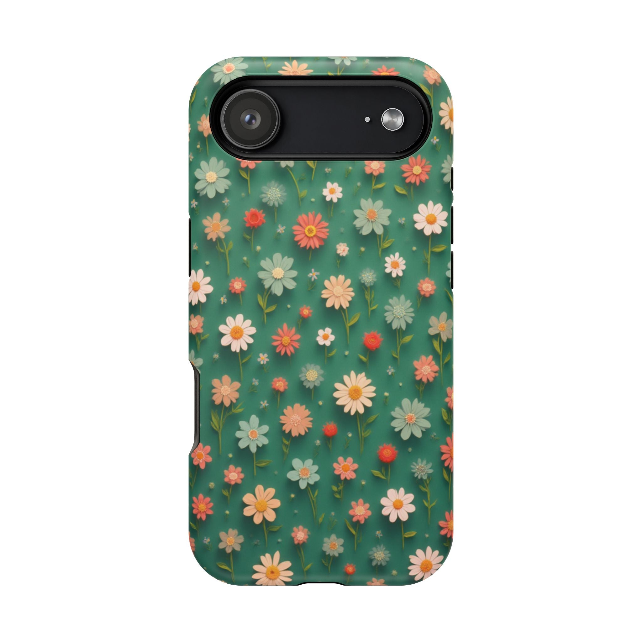 Floral Daisy Magnetic Impact-Resistant Phone Case