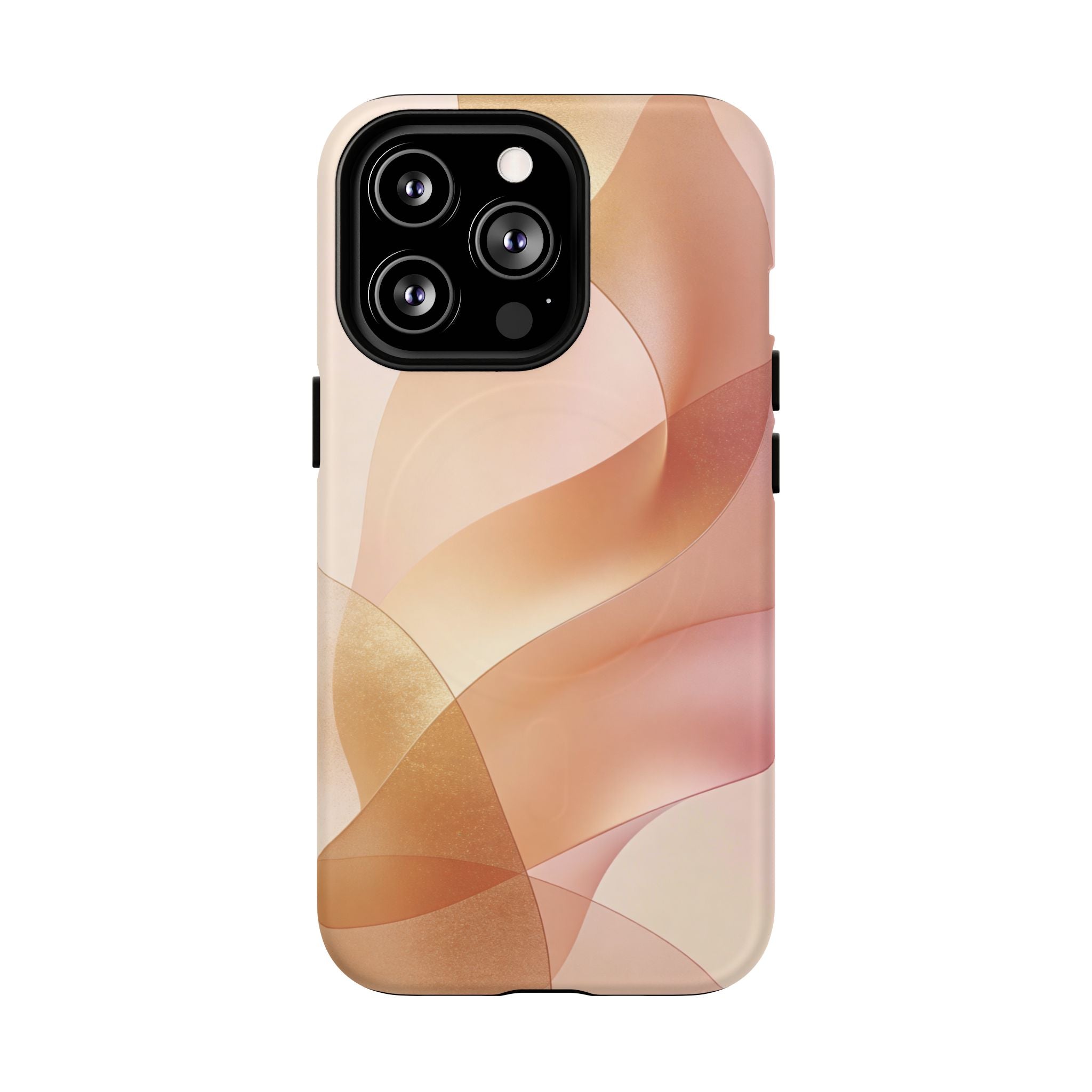 Magnetic Tough Phone Case — Abstract Peach Wave Armor