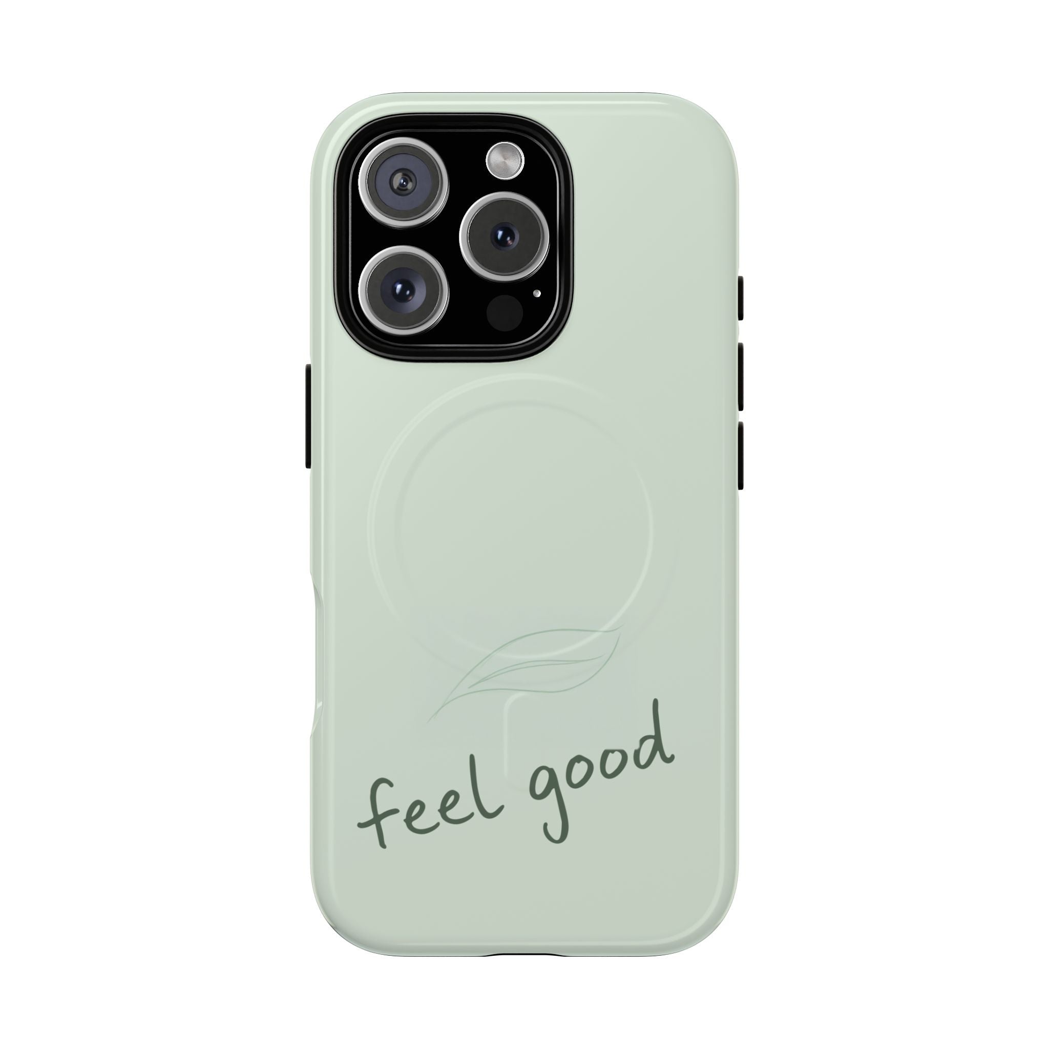 MagSafe Phone Case — "feel good" Minimal Pastel Protective Case