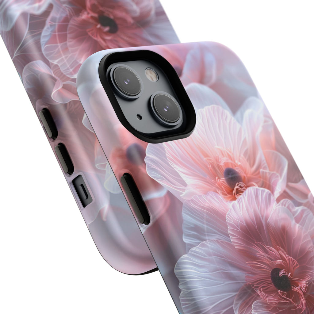 Floral Dream Tough Magnetic Phone Case — Pink Soft Petal Design