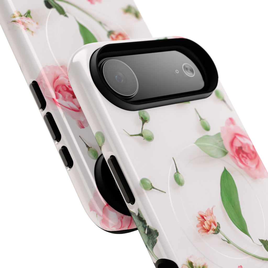 Floral Rose Tough Magnetic Phone Case