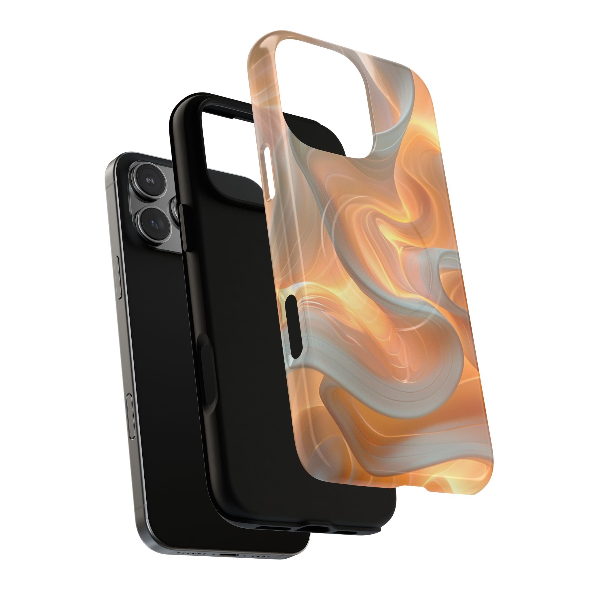 Marbled Amber Swirl Tough Magnetic Case
