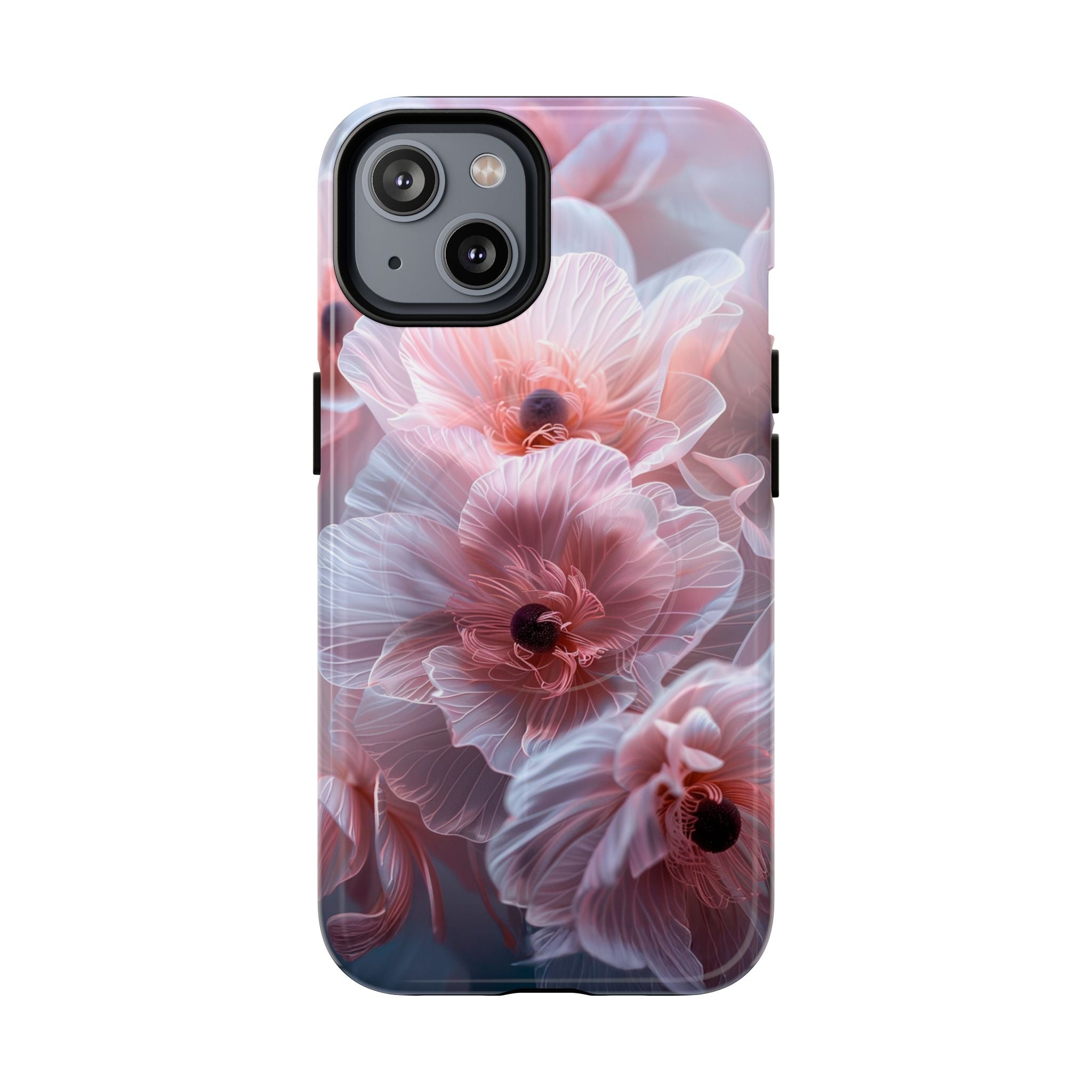 Floral Dream Tough Magnetic Phone Case — Pink Soft Petal Design