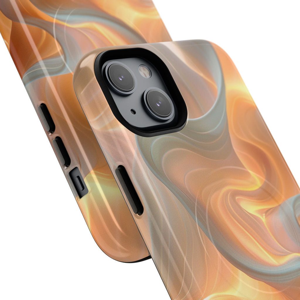 Marbled Amber Swirl Tough Magnetic Case