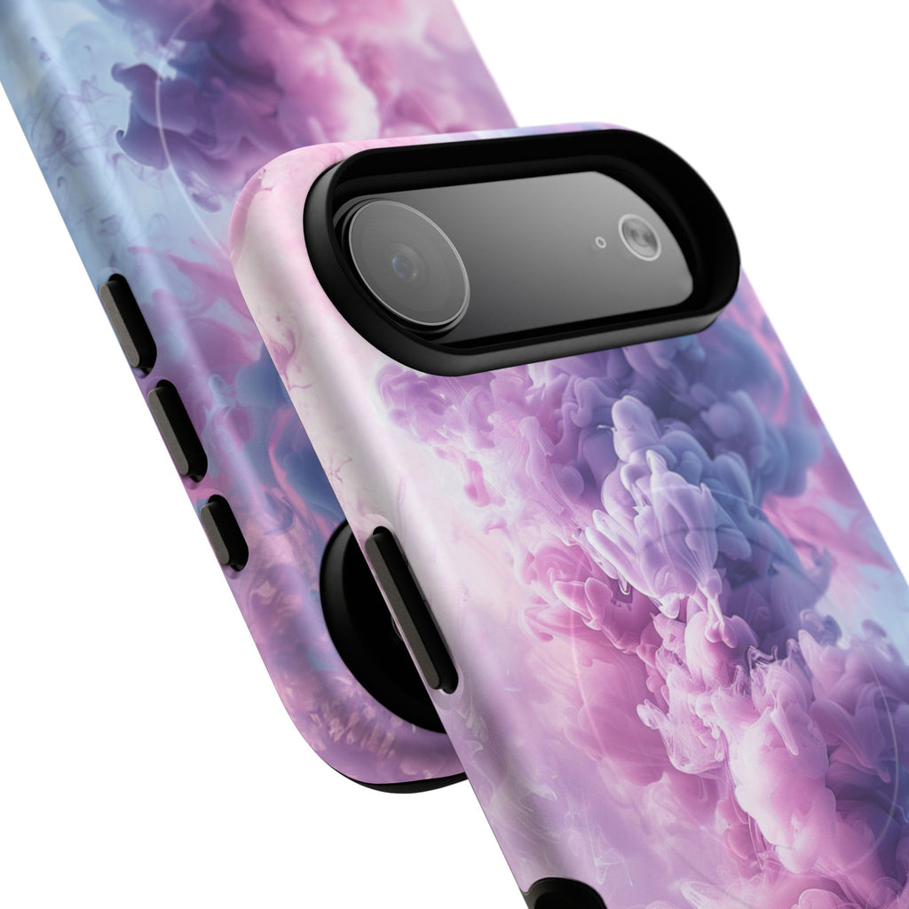 Magnetic Tough Phone Case — Pink & Purple Cloud Smoke Design