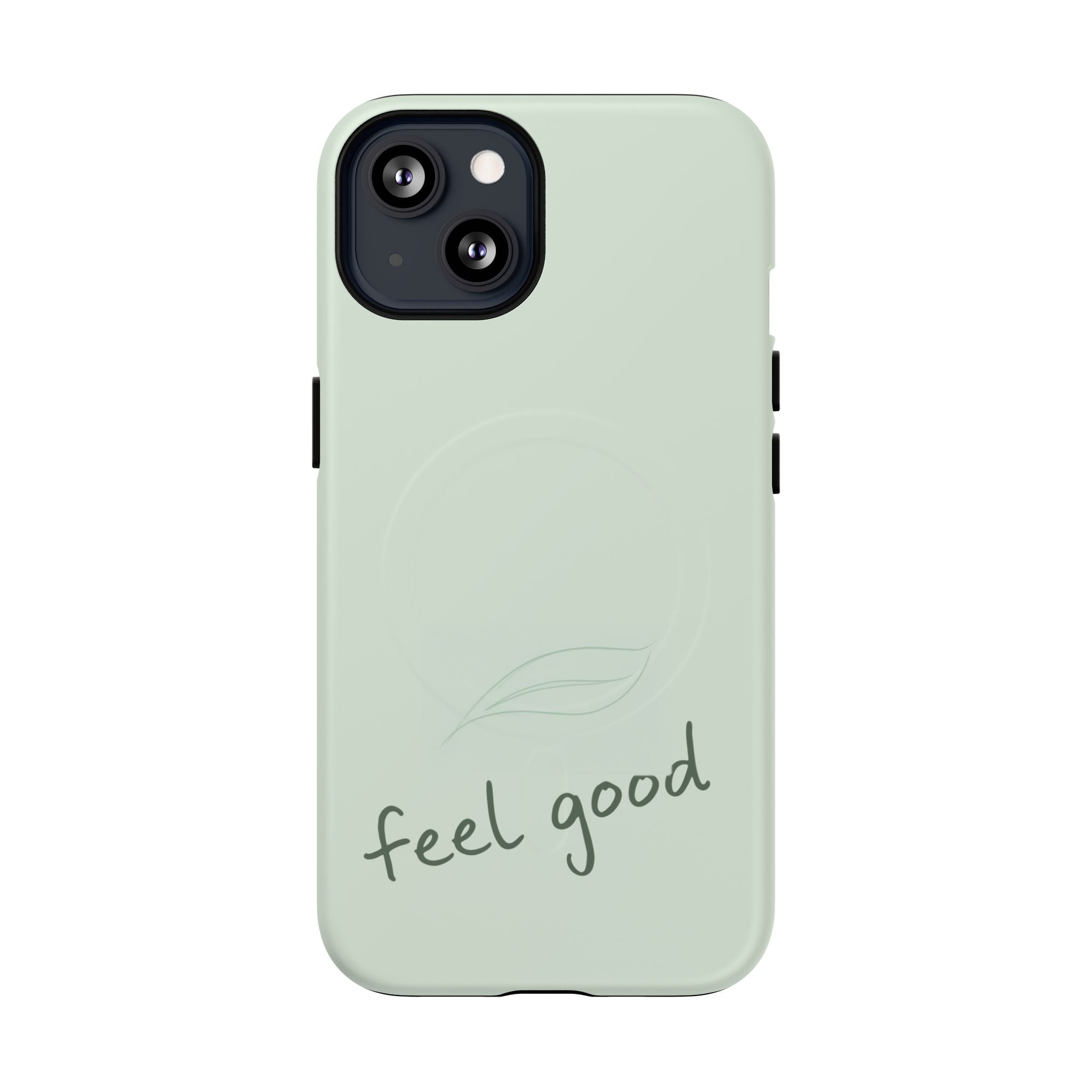 MagSafe Phone Case — "feel good" Minimal Pastel Protective Case
