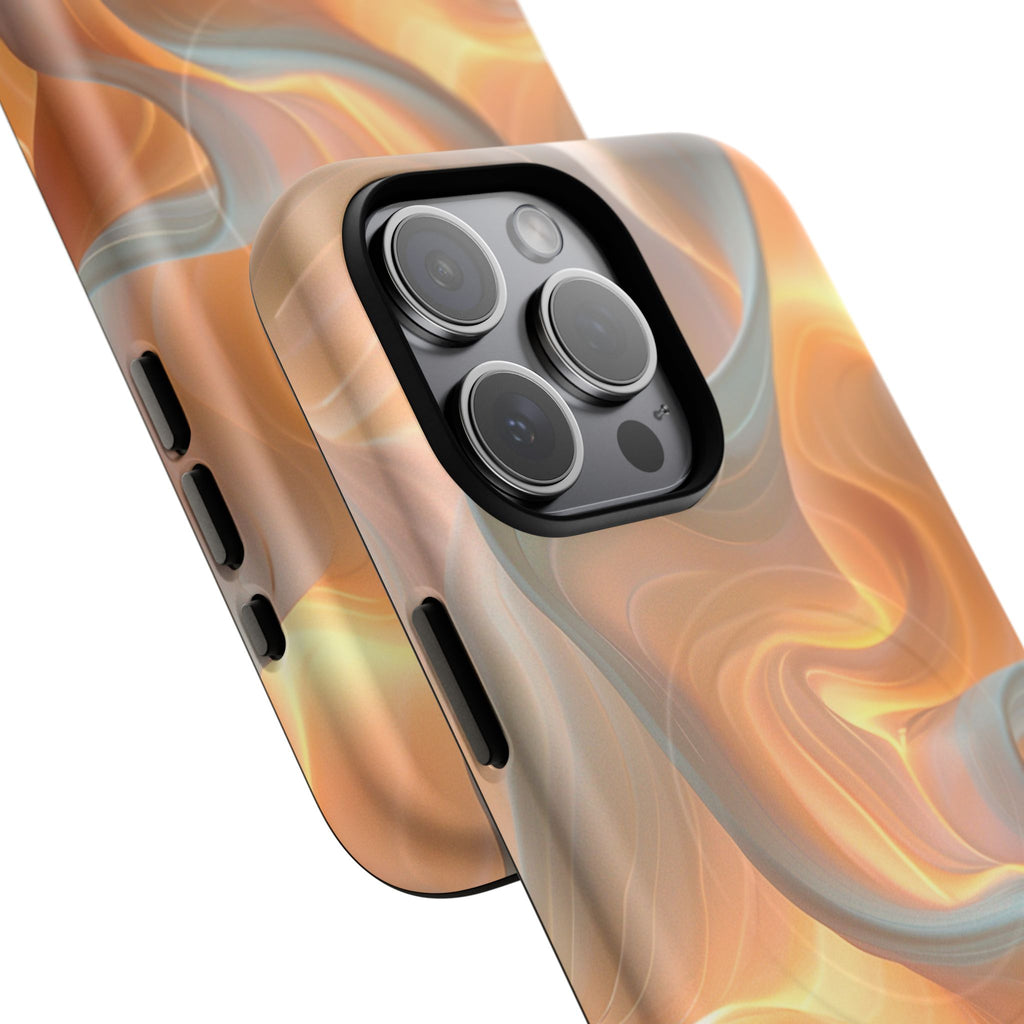 Marbled Amber Swirl Tough Magnetic Case