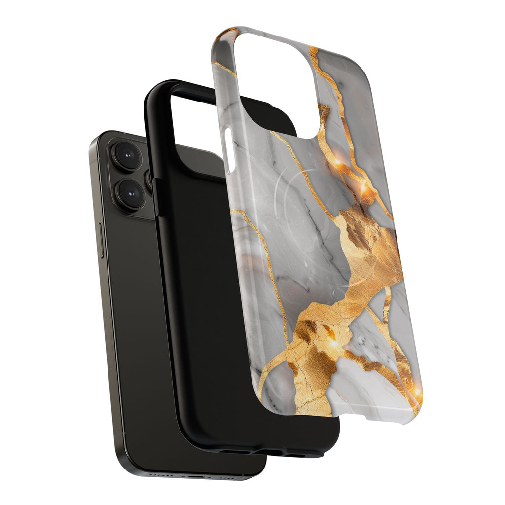 Marble Gold Vein Tough Magnetic Phone Case