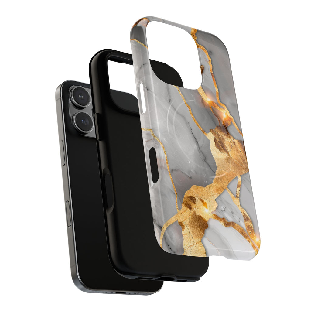 Marble Gold Vein Tough Magnetic Phone Case