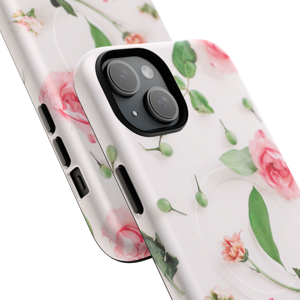 Floral Rose Tough Magnetic Phone Case