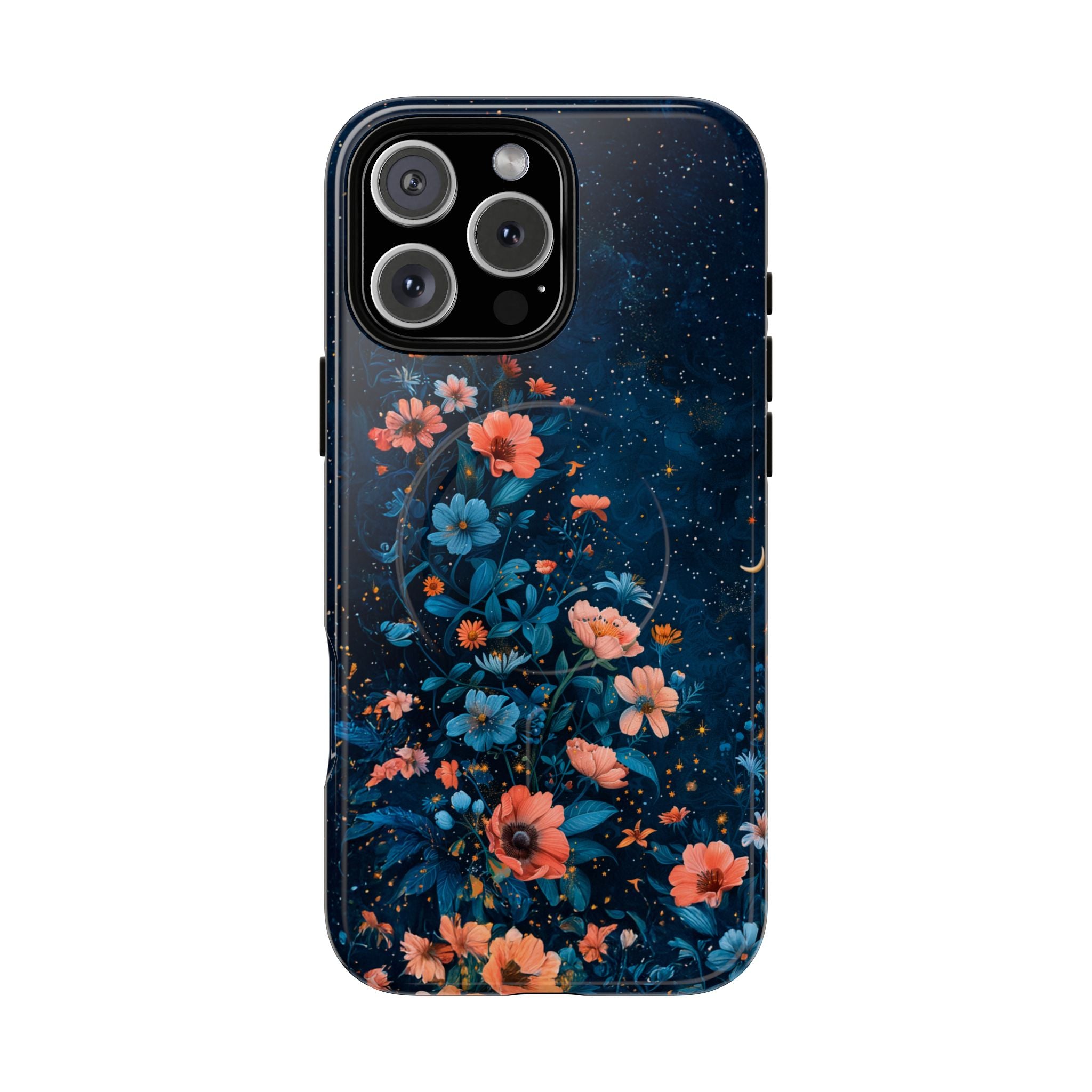Floral Night Sky Tough Magnetic Phone Case