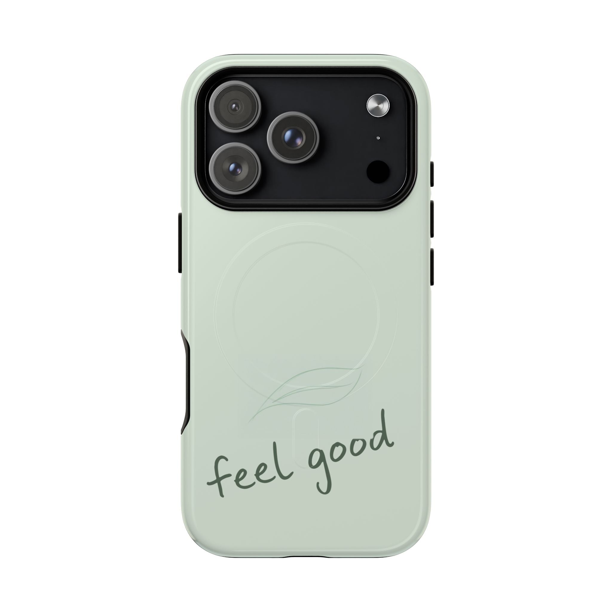 MagSafe Phone Case — "feel good" Minimal Pastel Protective Case