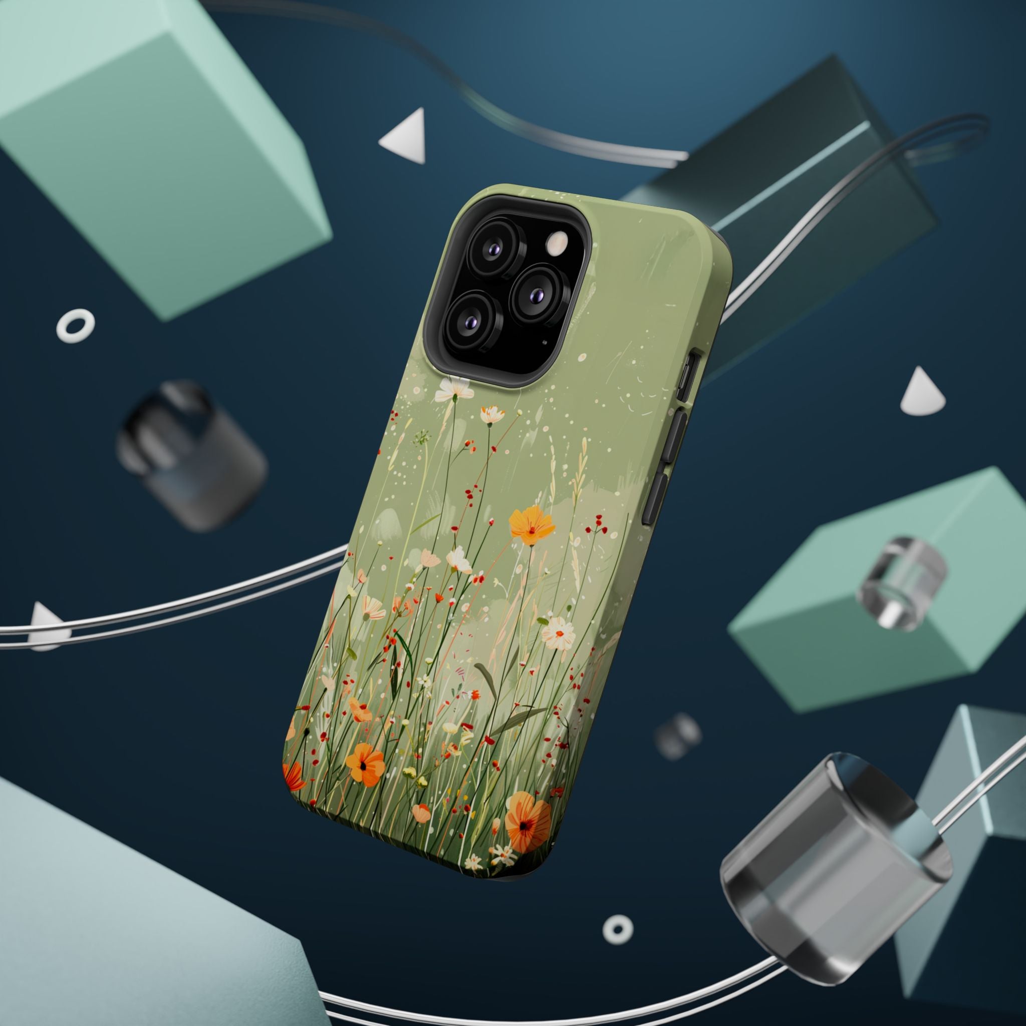 Floral Meadow Magnetic Impact-Resistant Phone Case