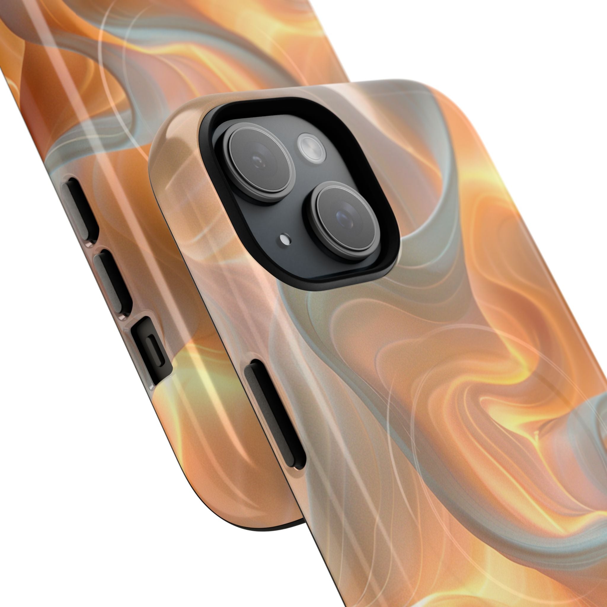 Marbled Amber Swirl Tough Magnetic Case