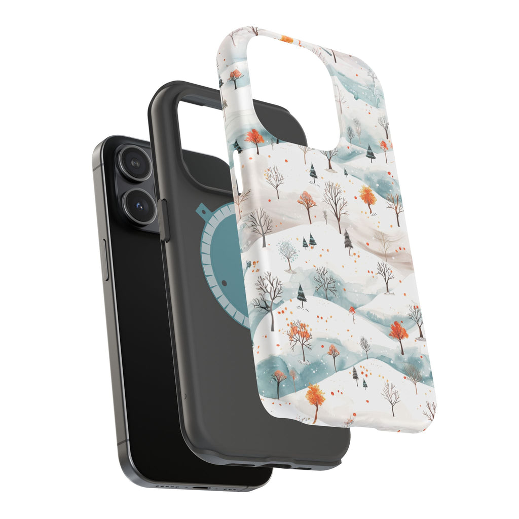Winter Woodland Magnetic Phone Case — Impact-Resistant MagSafe-Compatible