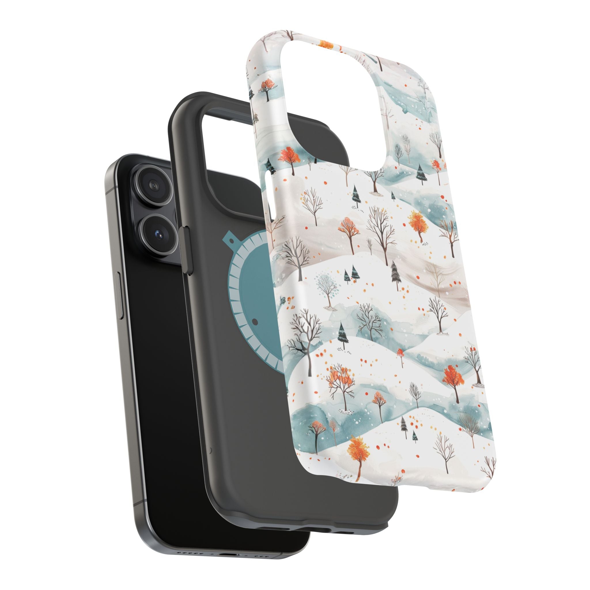 Winter Woodland Magnetic Phone Case — Impact-Resistant MagSafe-Compatible