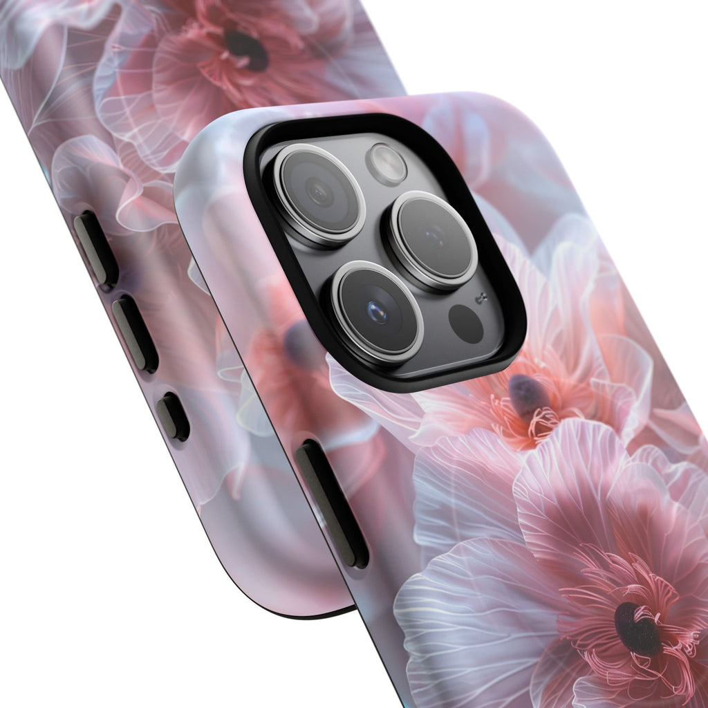 Floral Dream Tough Magnetic Phone Case — Pink Soft Petal Design
