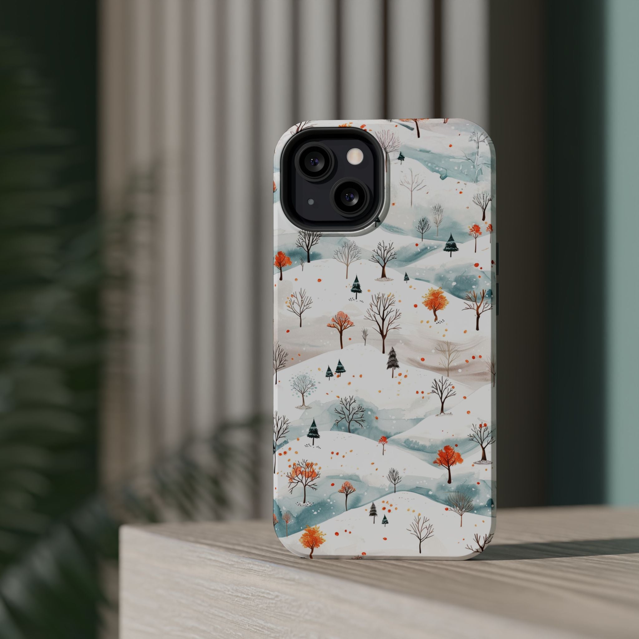 Winter Woodland Magnetic Phone Case — Impact-Resistant MagSafe-Compatible