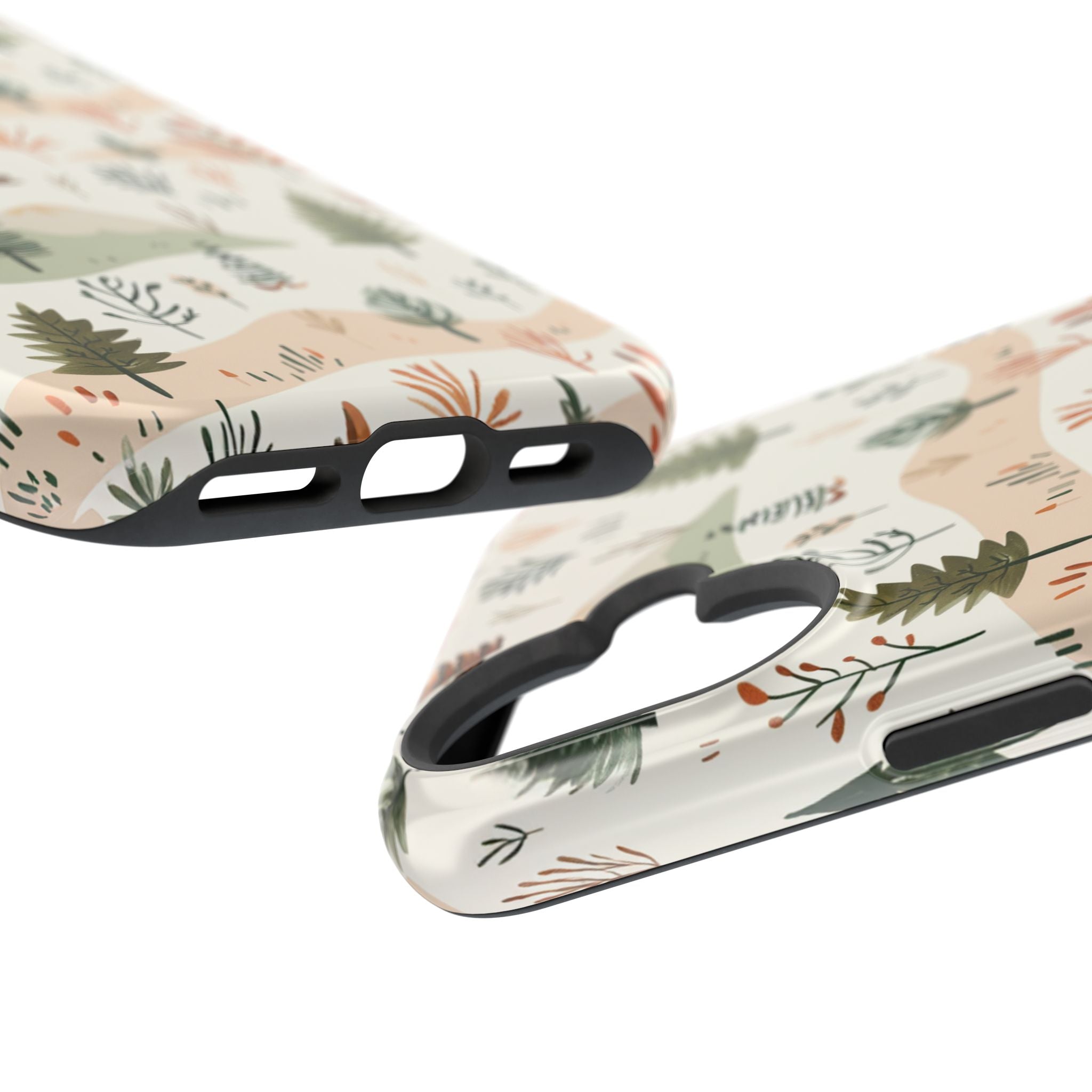 Magnetic Impact-Resistant Phone Case — Woodland Trees Pattern