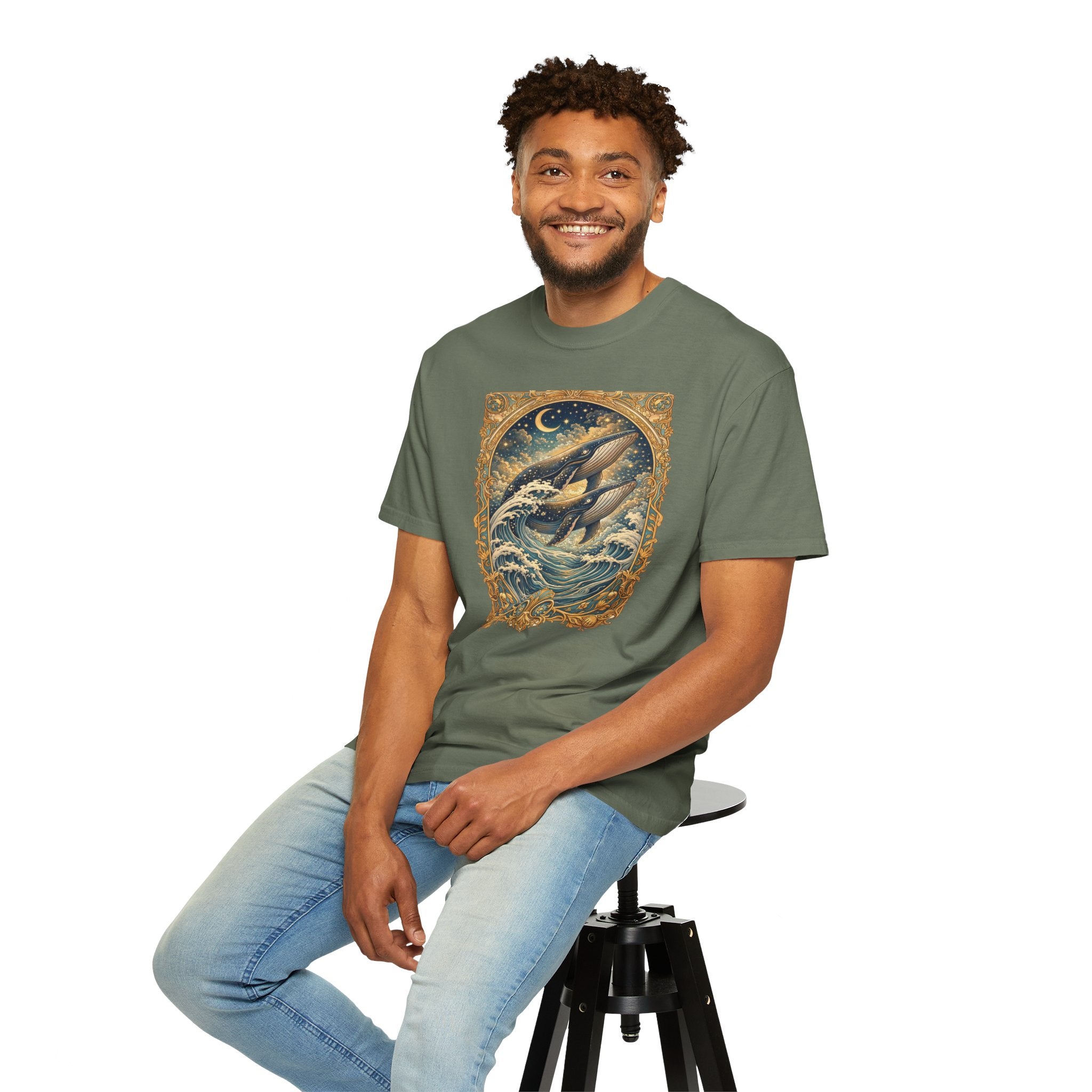 Whales T‑Shirt – Nautical Ocean Art Tee