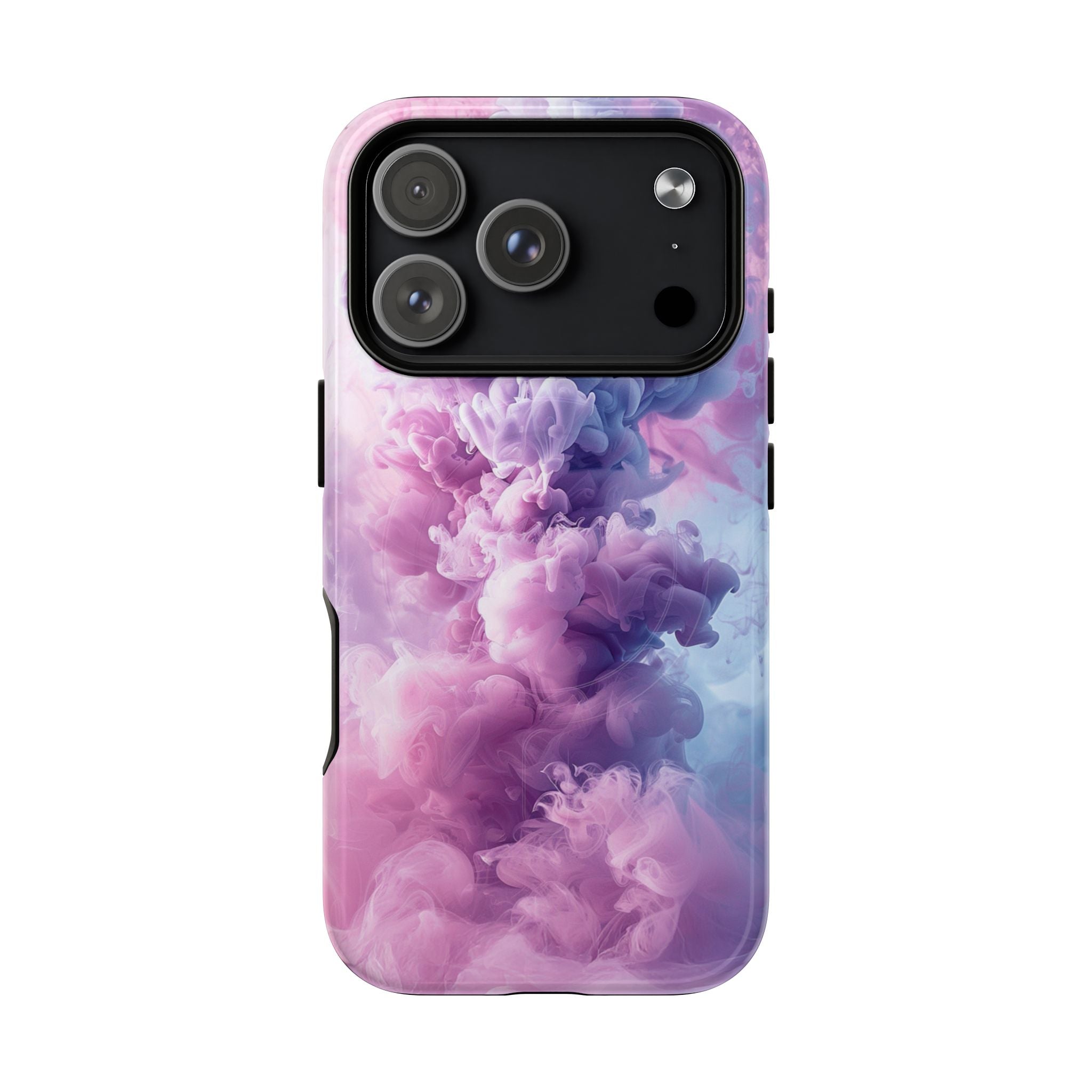 Magnetic Tough Phone Case — Pink & Purple Cloud Smoke Design