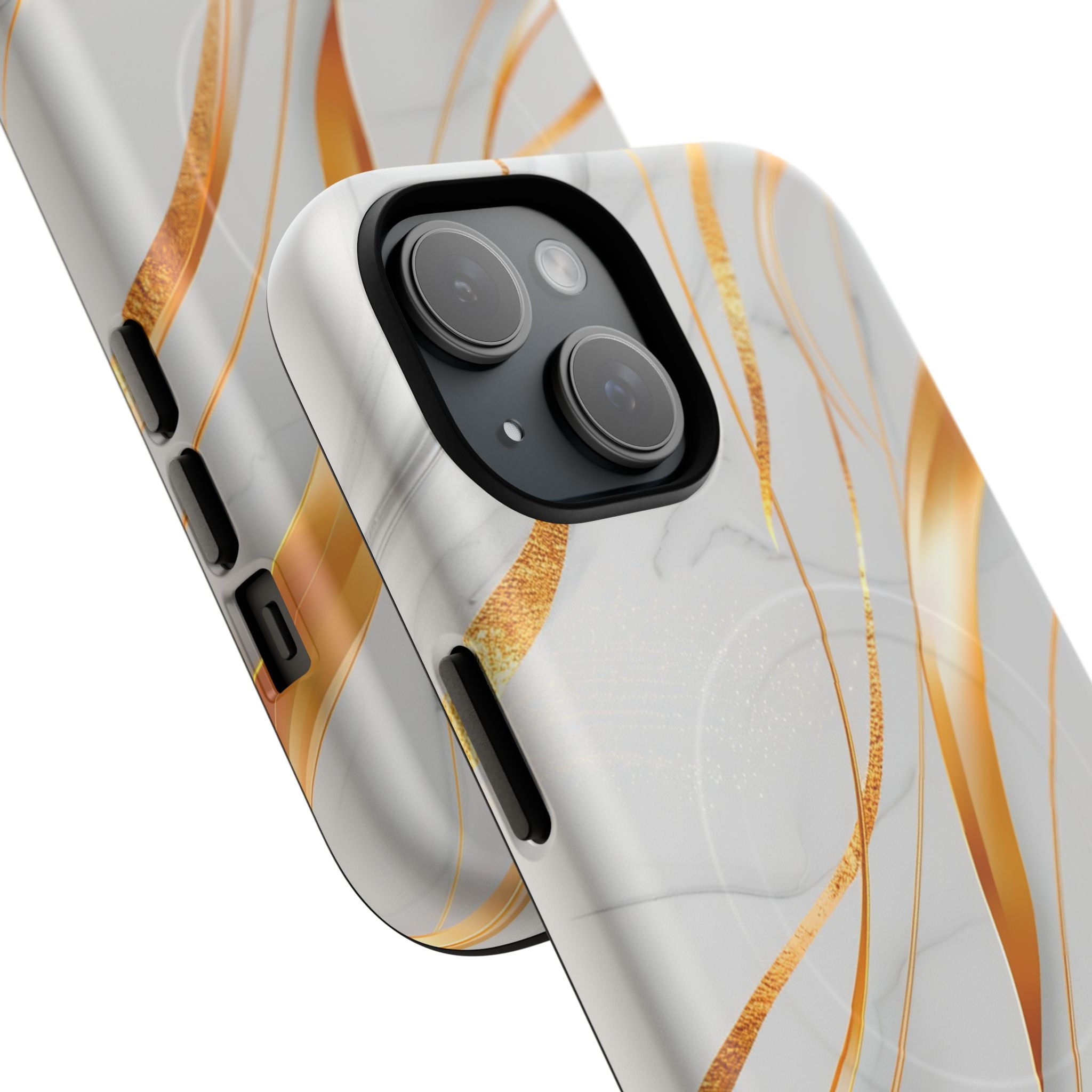 Marble Gold Wave Tough Magnetic Phone Case